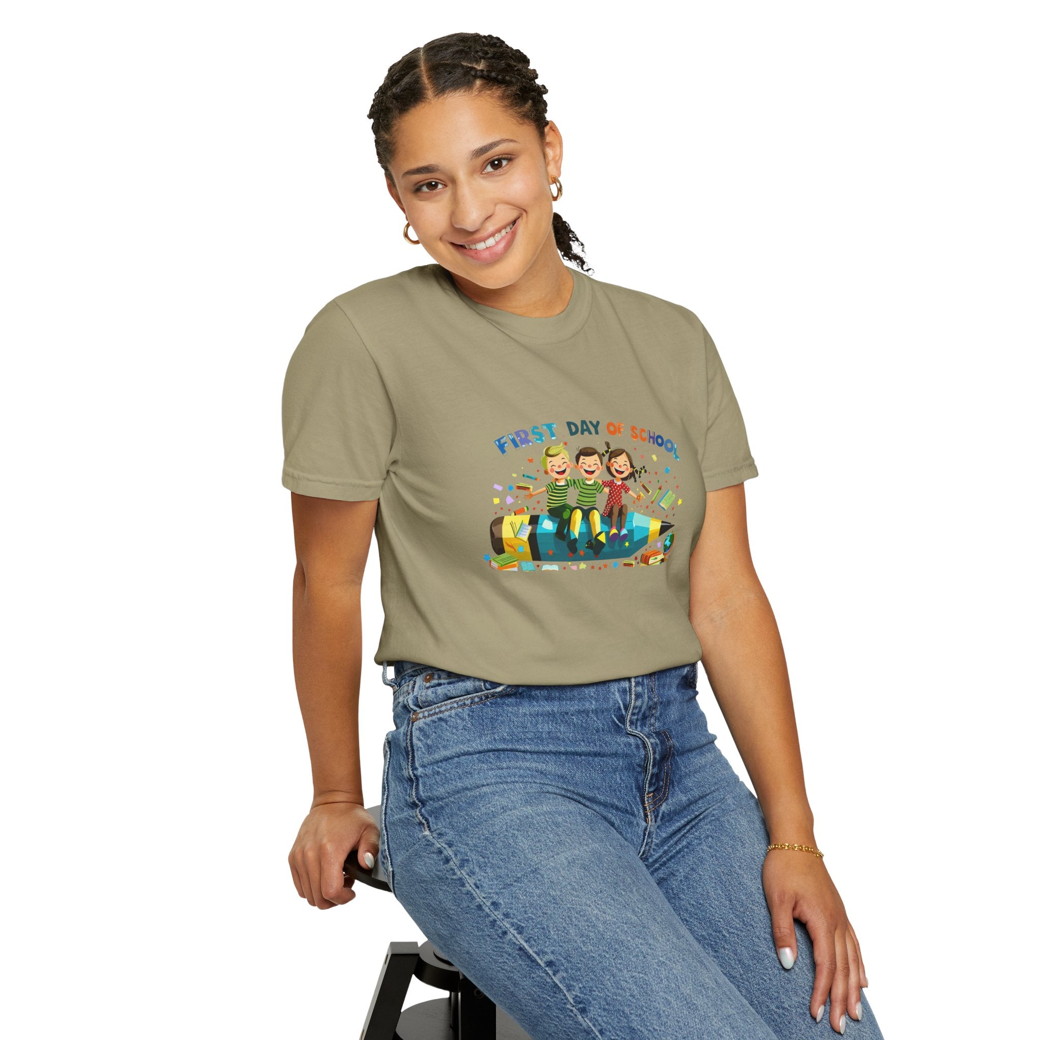 First Day of School Unisex Garment-Dyed T-Shirt