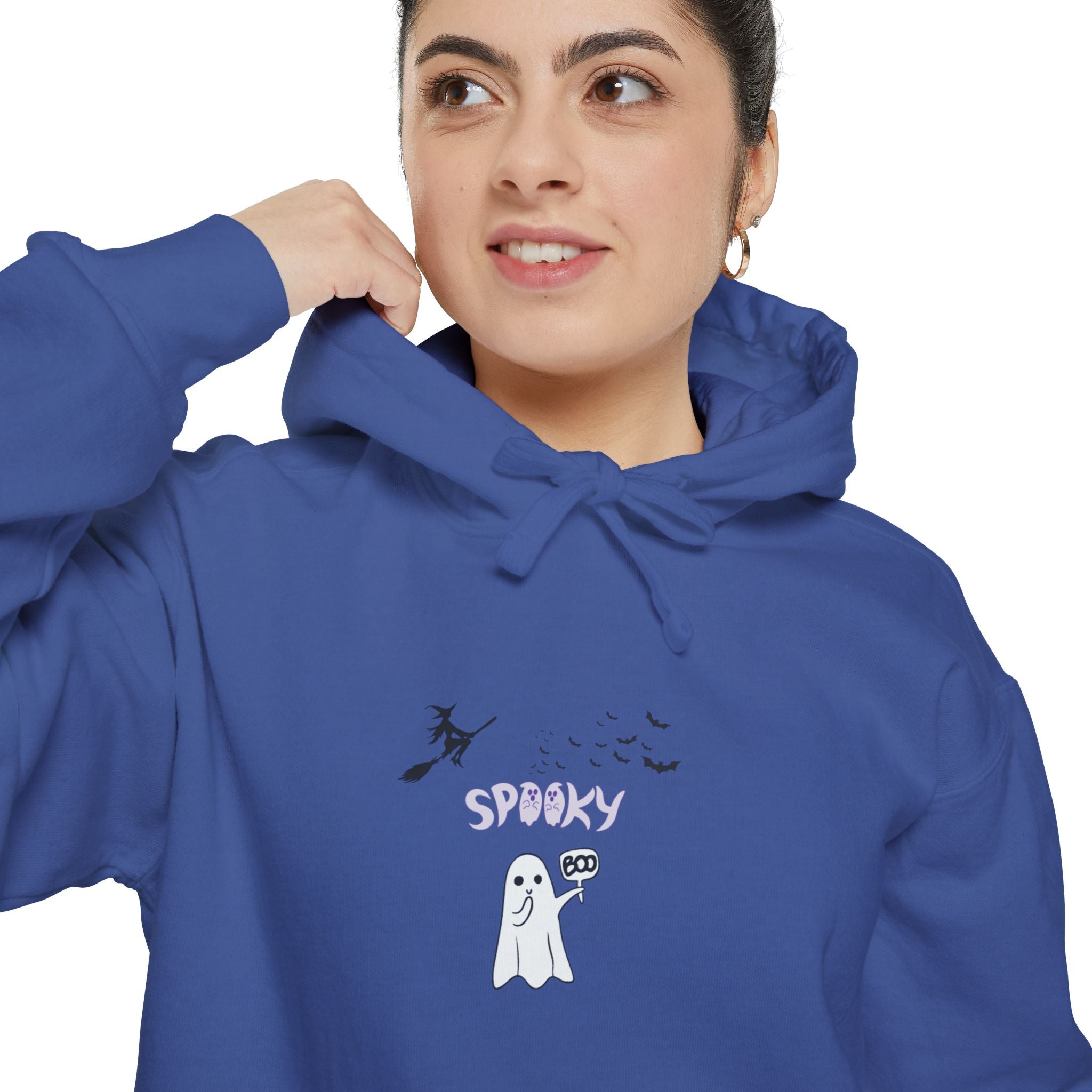 Spooky Boo Unisex Garment-Dyed Hoodie