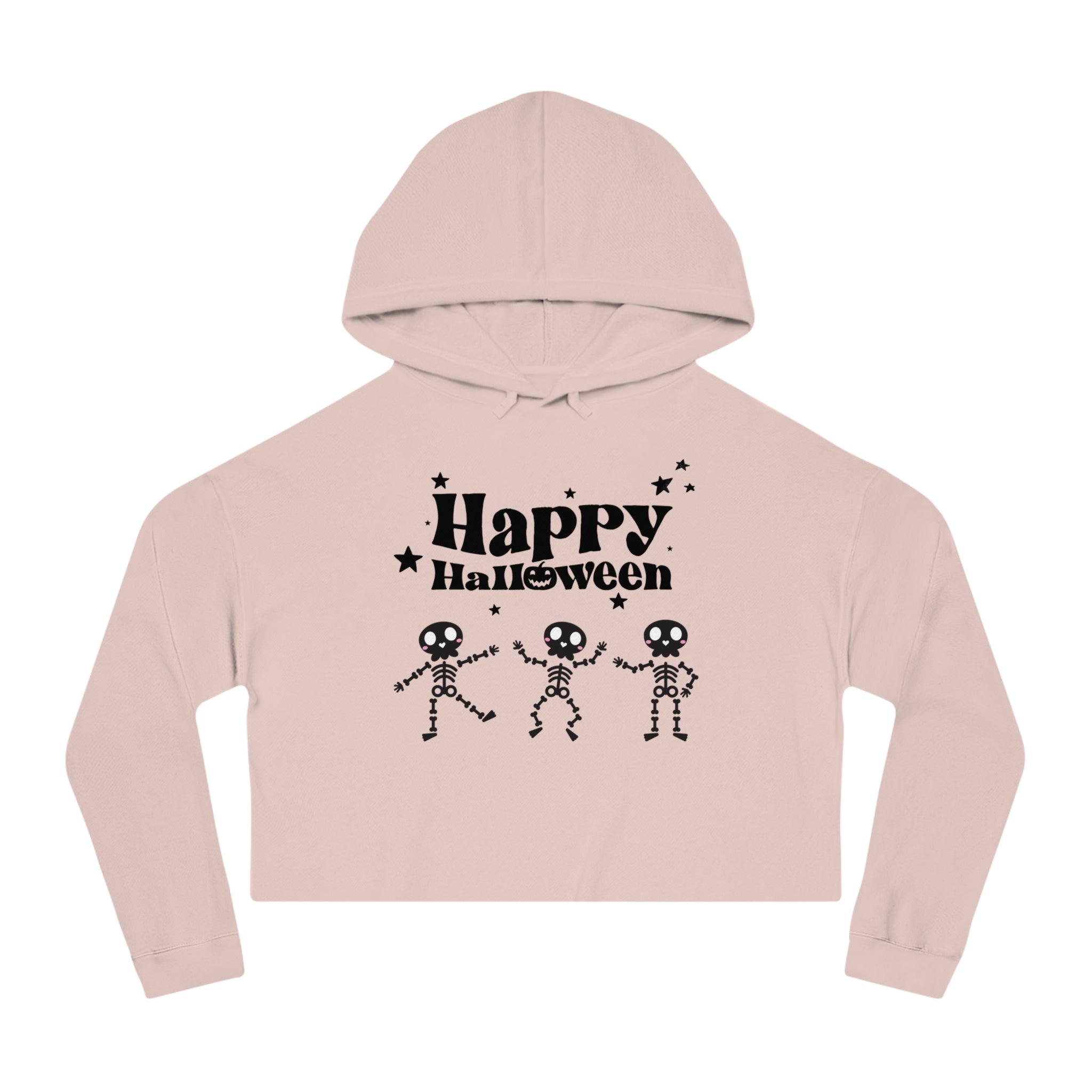 Happy Halloween Crew Women’s Cropped Hooded Sweatshirt