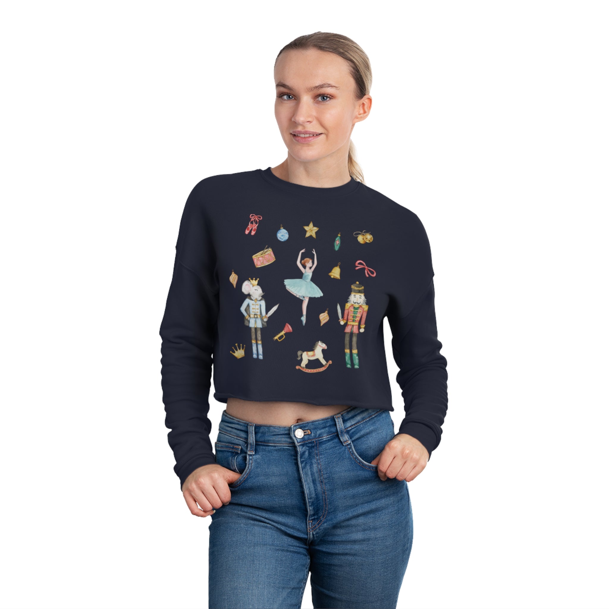 Nutcracker Women's Cropped Sweatshirt