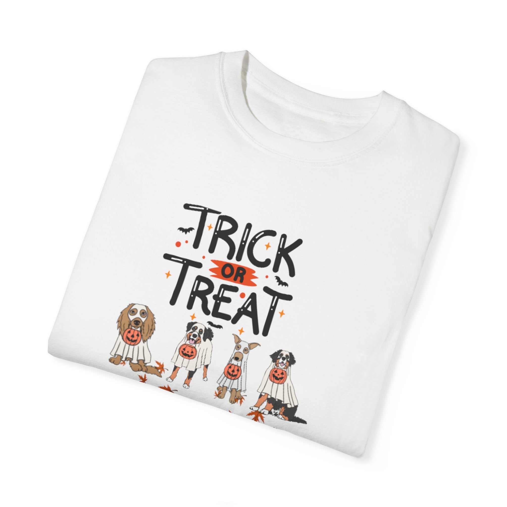 Pooch Trick or Treat Unisex Garment-Dyed T-shirt
