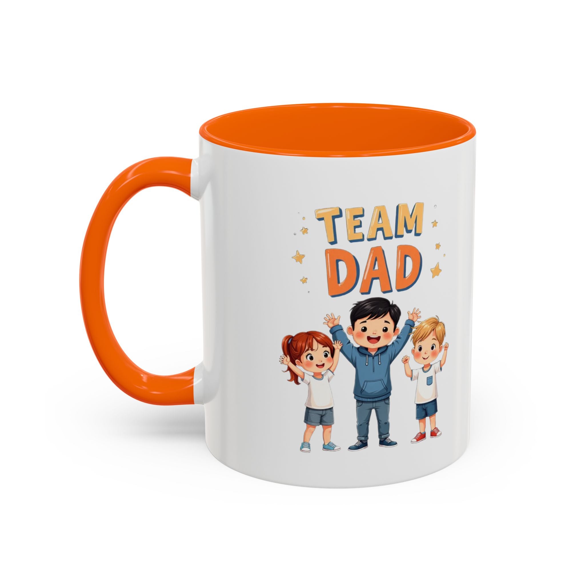 Team Dad Accent Coffee Mug