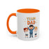 Team Dad Accent Coffee Mug