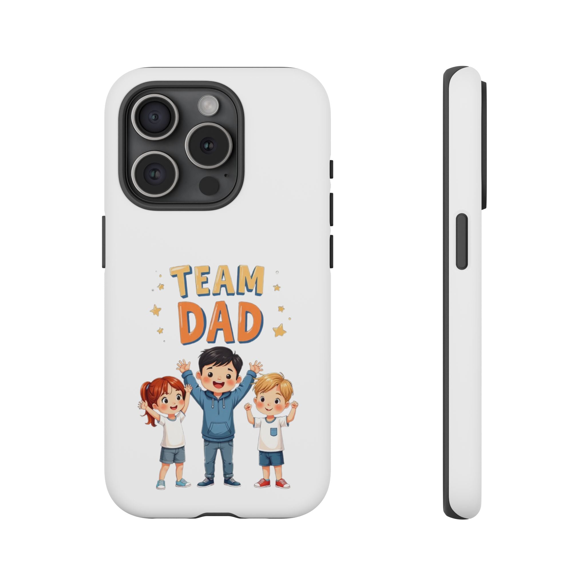 Team Dad Phone Case, Fun Gift for Fathers, Durable Phone Protector, Cute Dad Team Merchandise, Father's Day Special