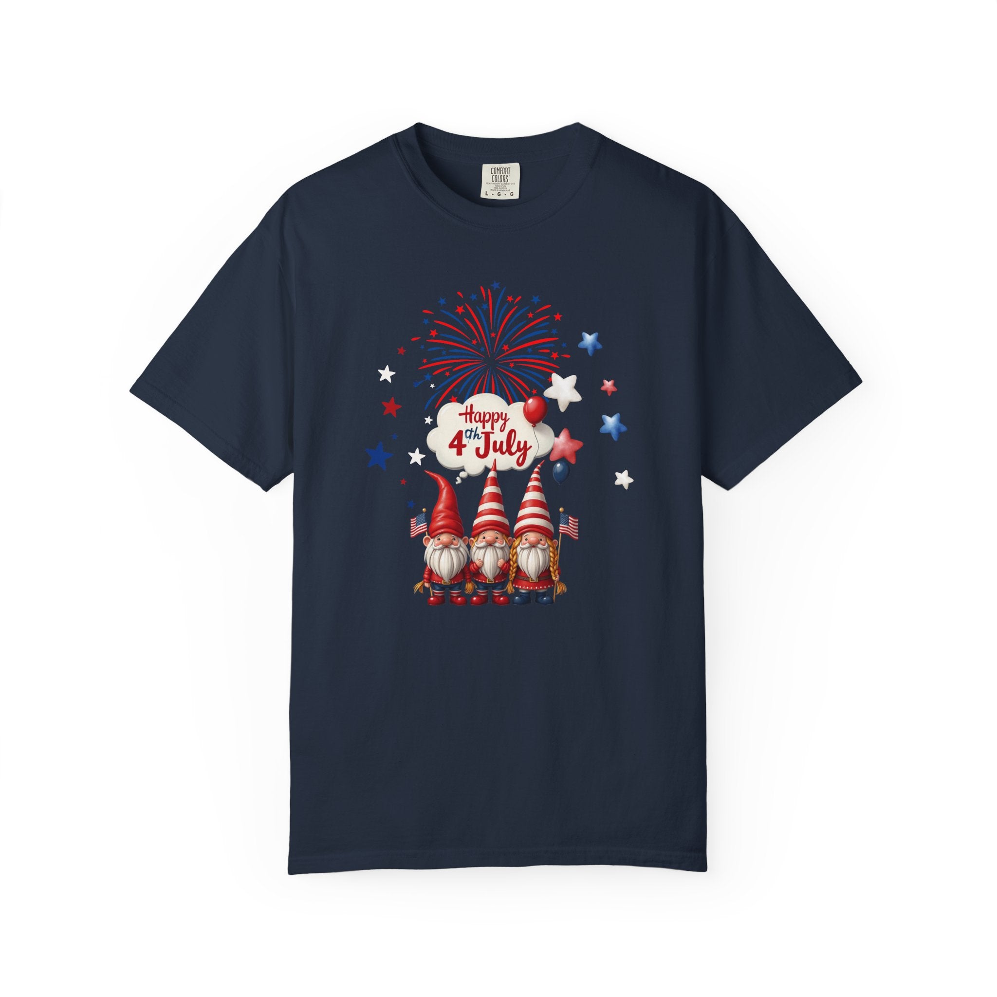 Gnome 4th of July T-shirt for 4th of July, Unisex Summer Tee