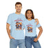 Happy 4th of July Teddy Bear Couple Unisex Heavy Cotton Tee