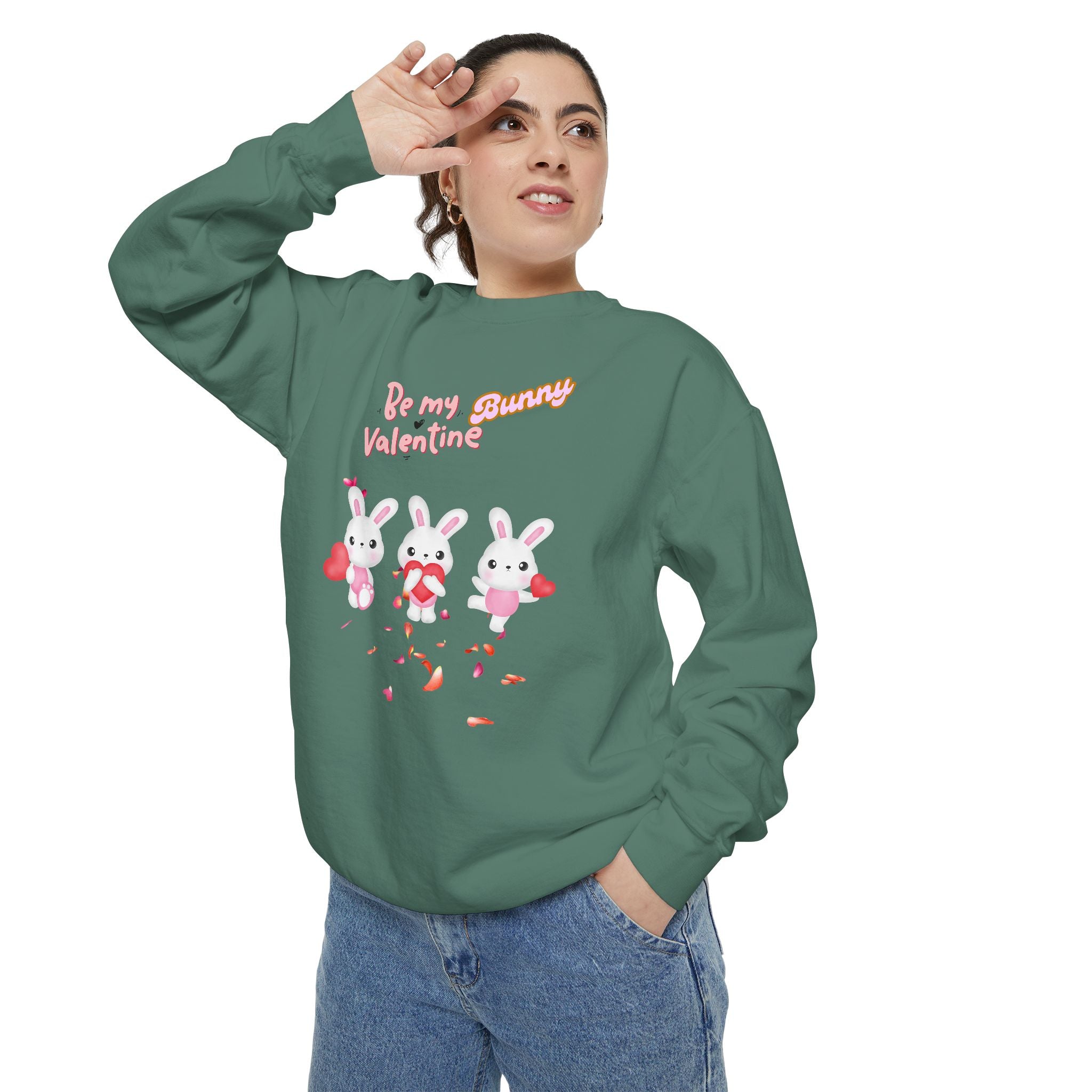 My Bunny Valentine Unisex Garment-Dyed Sweatshirt