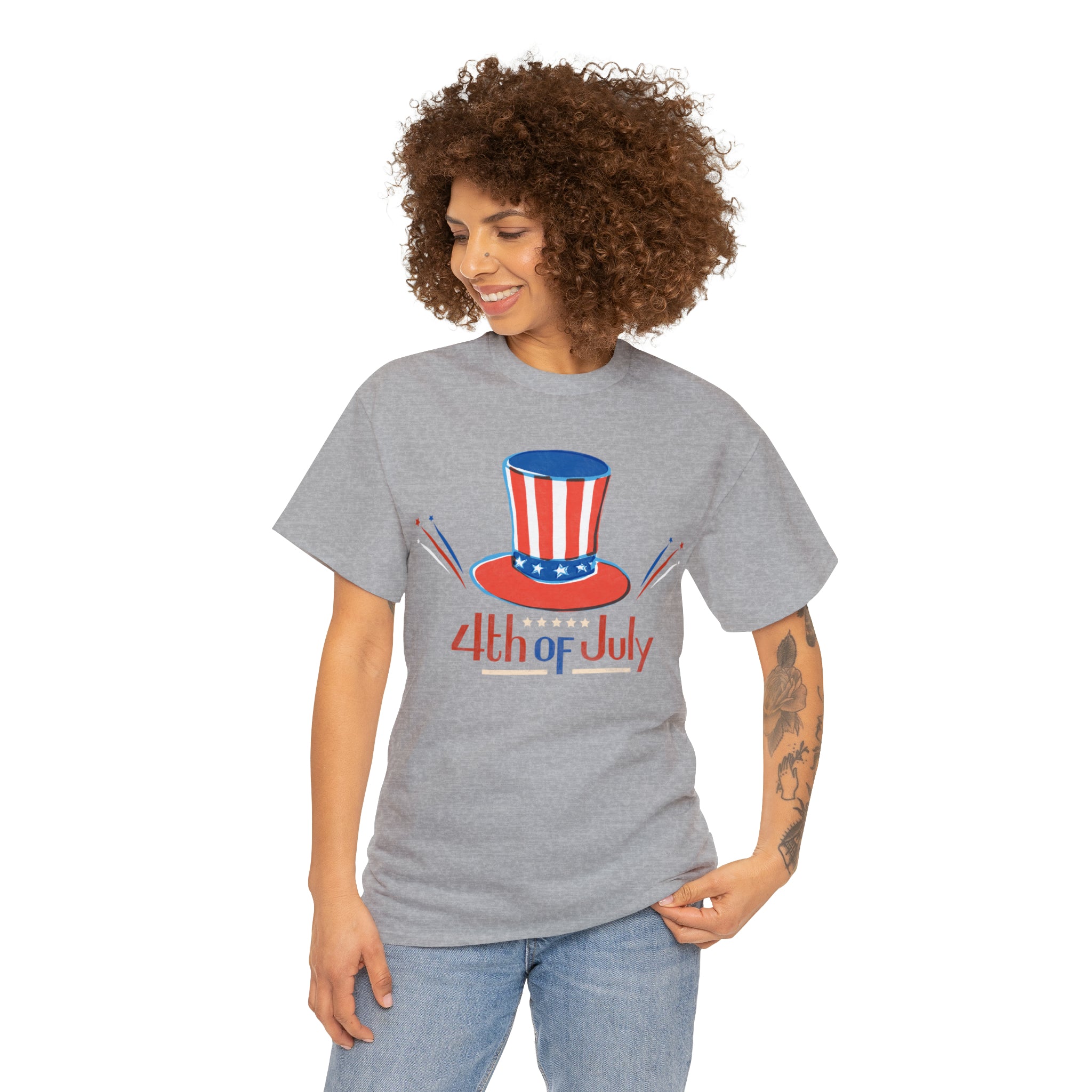 4th Of July Unisex Heavy Cotton Tee