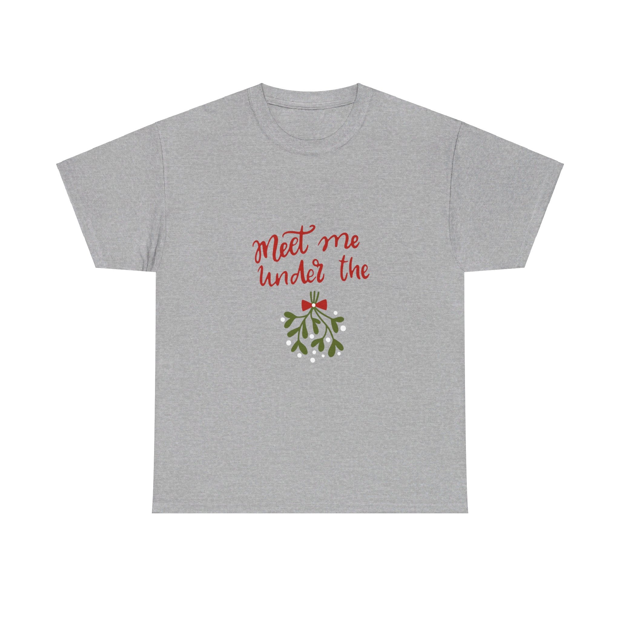 Meet Me Under The Mistletoe Unisex Heavy Cotton Tee