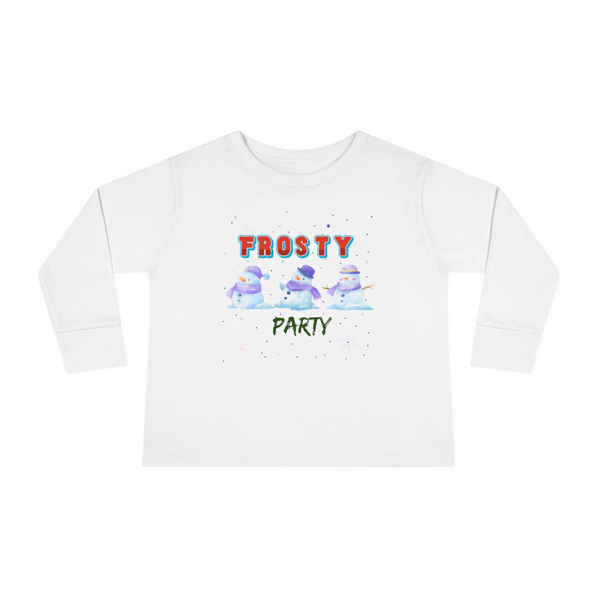 Frosty Party Toddler Long Sleeve Tee