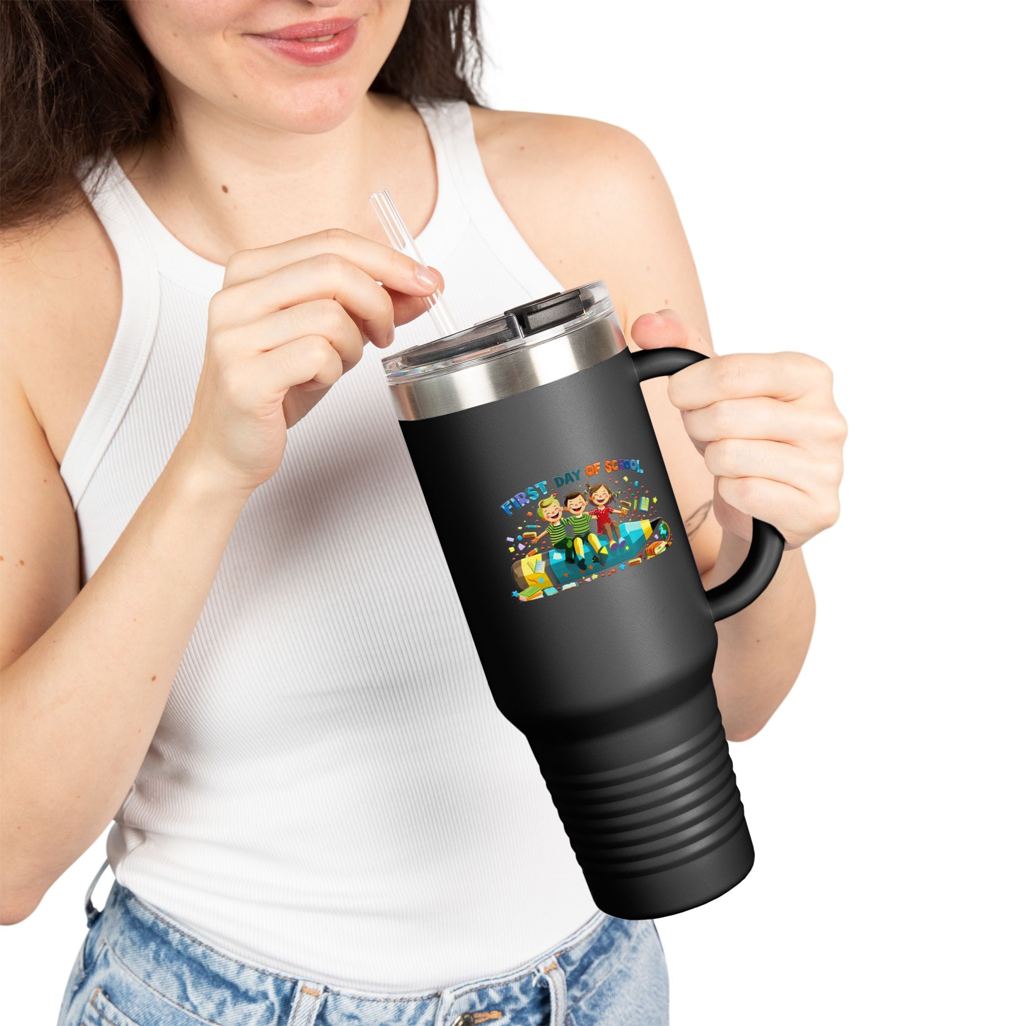 First Day of School Insulated Travel Mug for Students