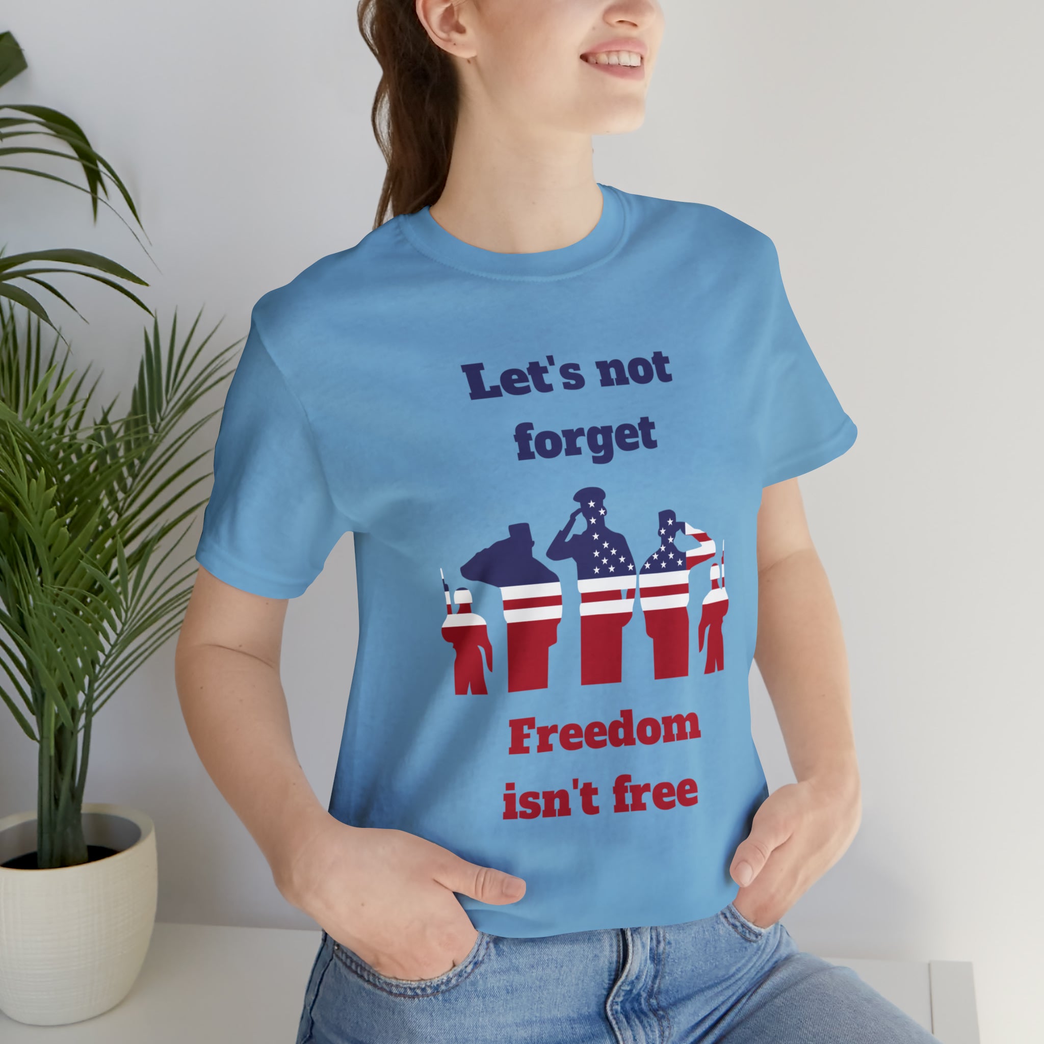 Memorial Day Freedom Is Not Free Unisex Jersey Short Sleeve Tee