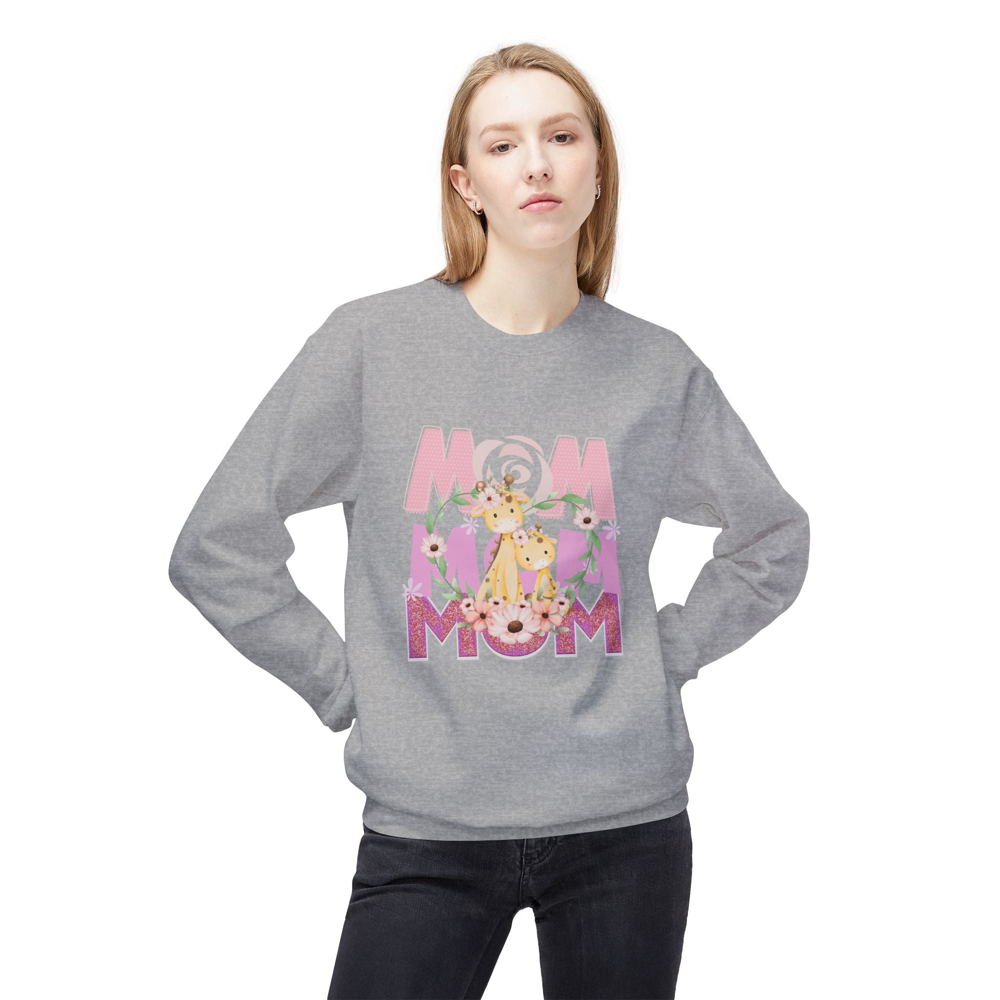 Floral Mom Crewneck Sweatshirt - Midweight & Softstyle
