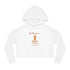 It's Time For A Pumpkin Spice Women’s Cropped Hooded Sweatshirt