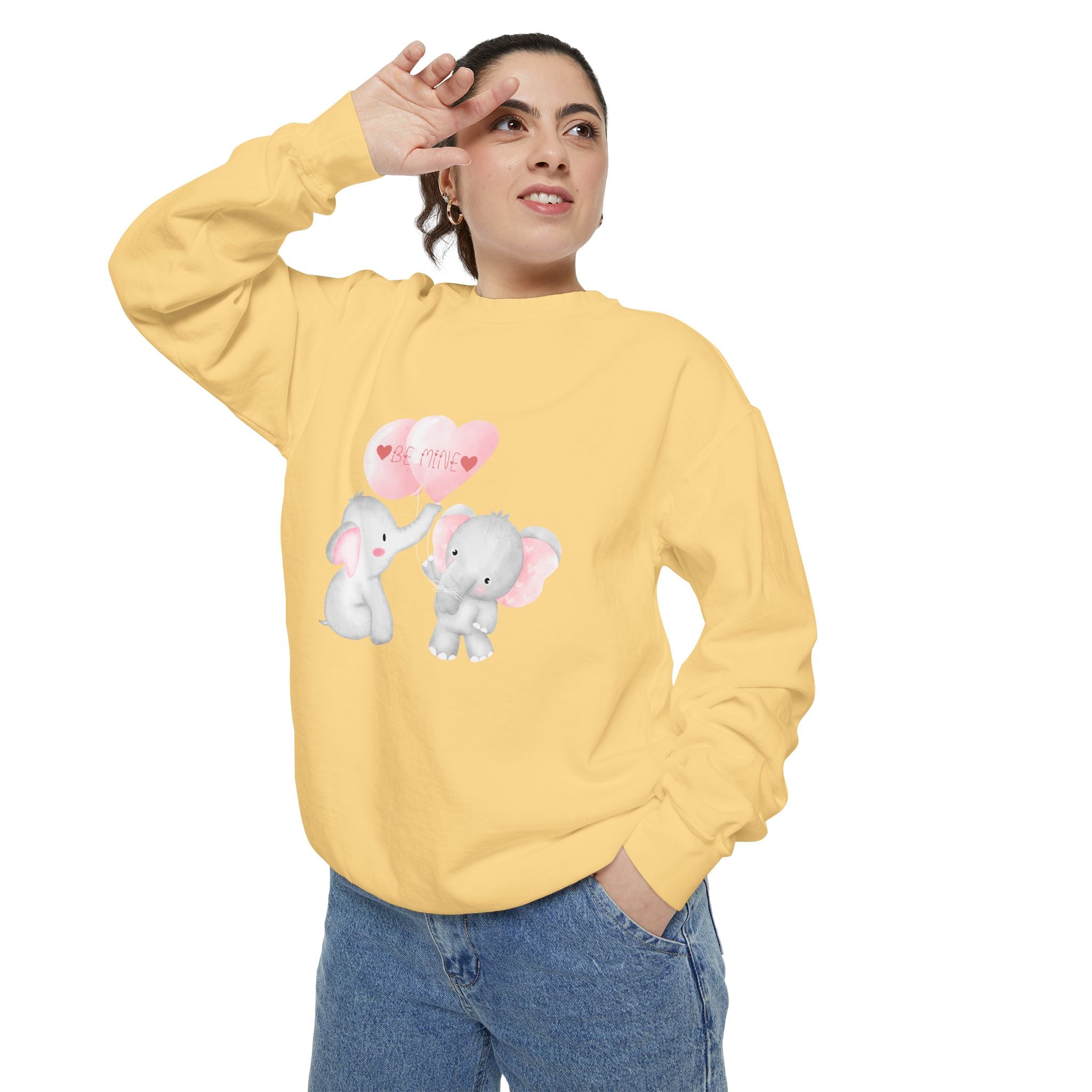 Be Mine Love Unisex Garment-Dyed Sweatshirt