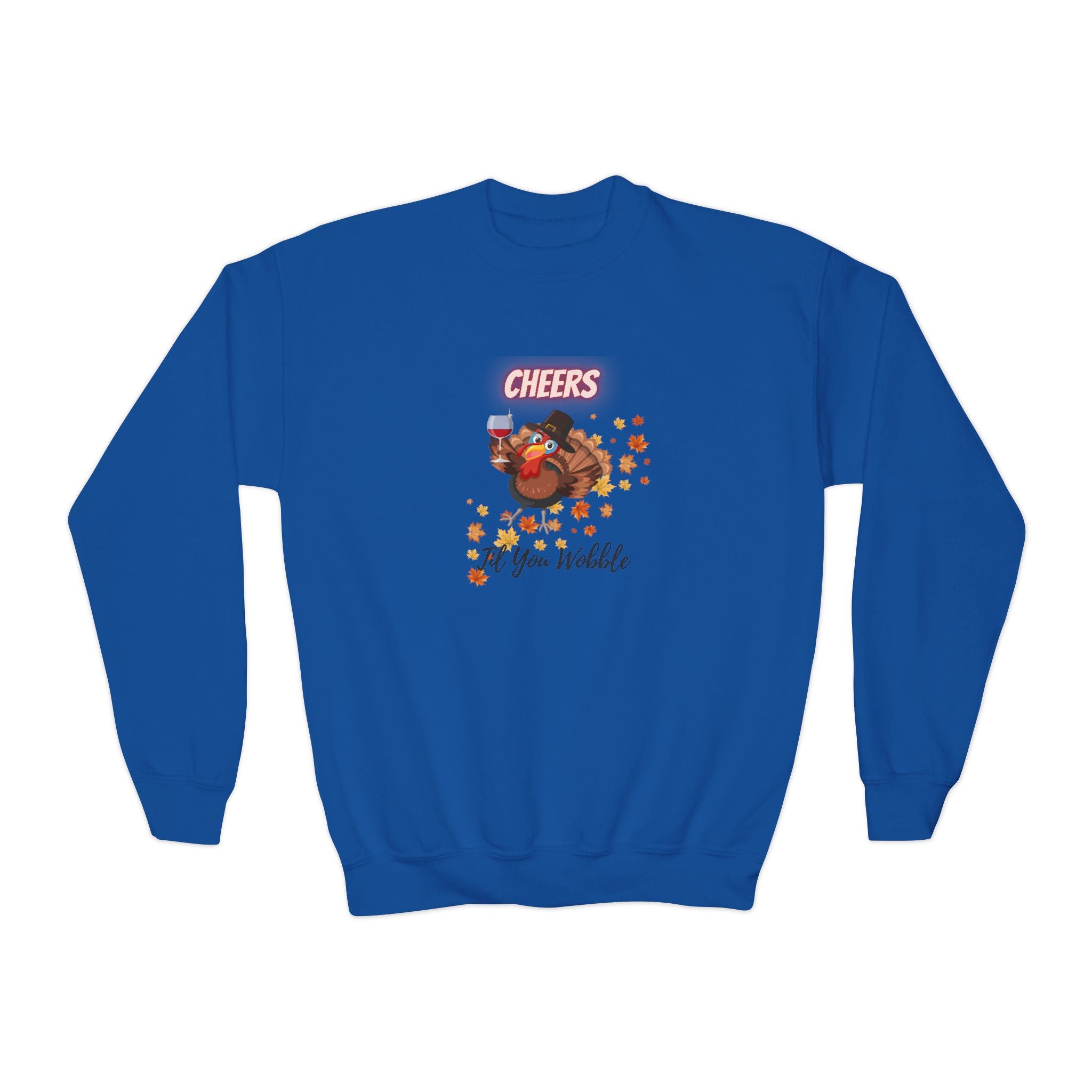 Cheers Til You Wobble Youth Crewneck Sweatshirt