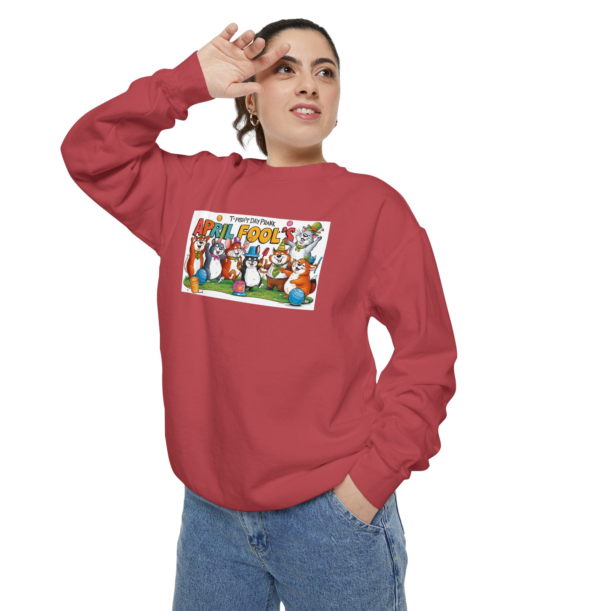 T-Pish'-T Day Prank Cartoon Sweatshirt