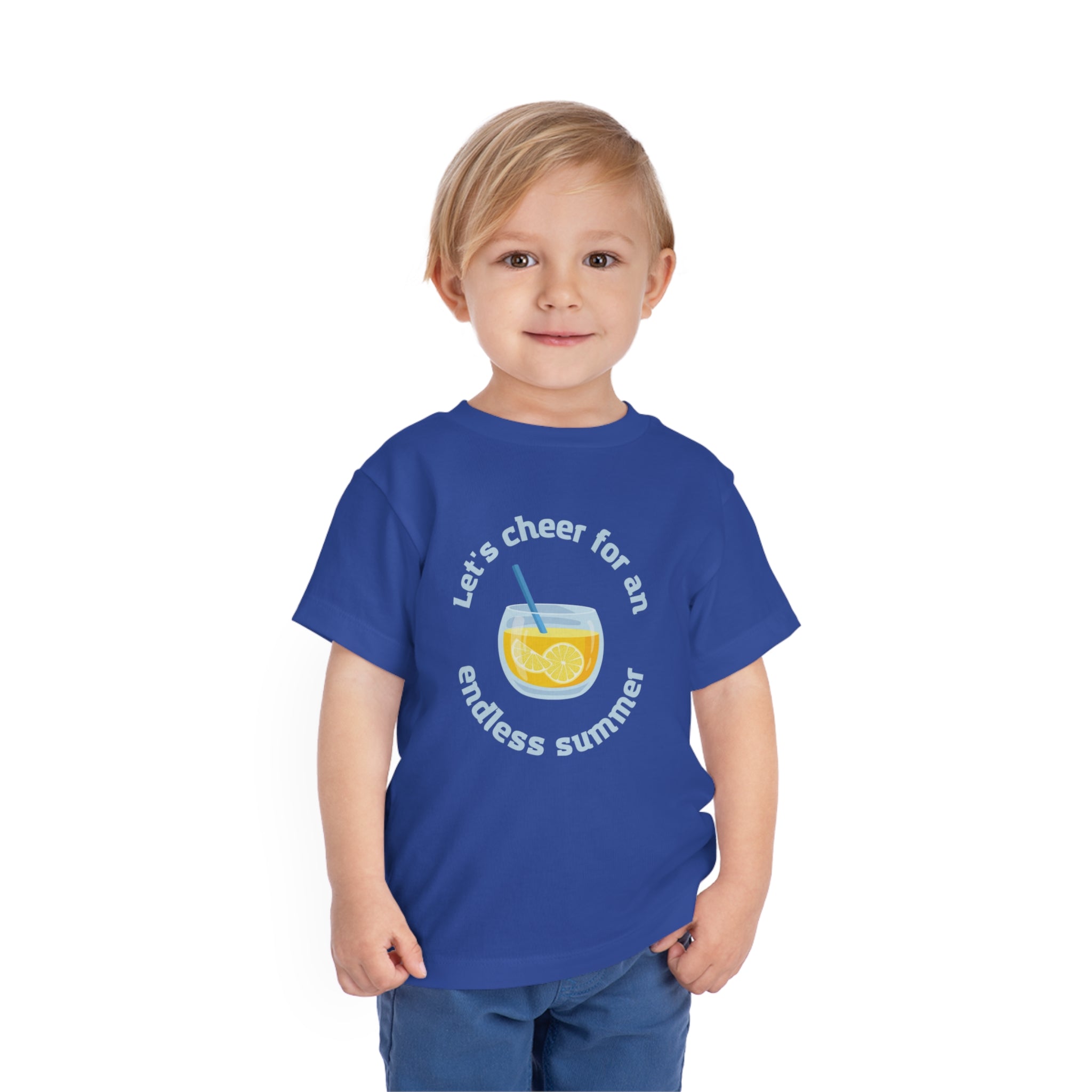 Let's Cheer For An Endless Summer Toddler Short Sleeve Tee