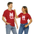 V-Day BunnyUnisex Jersey Short Sleeve Tee
