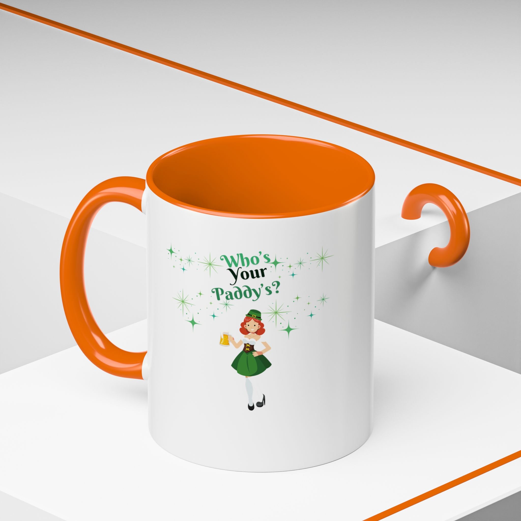 Who's Your Paddy's? Accent Coffee Mug