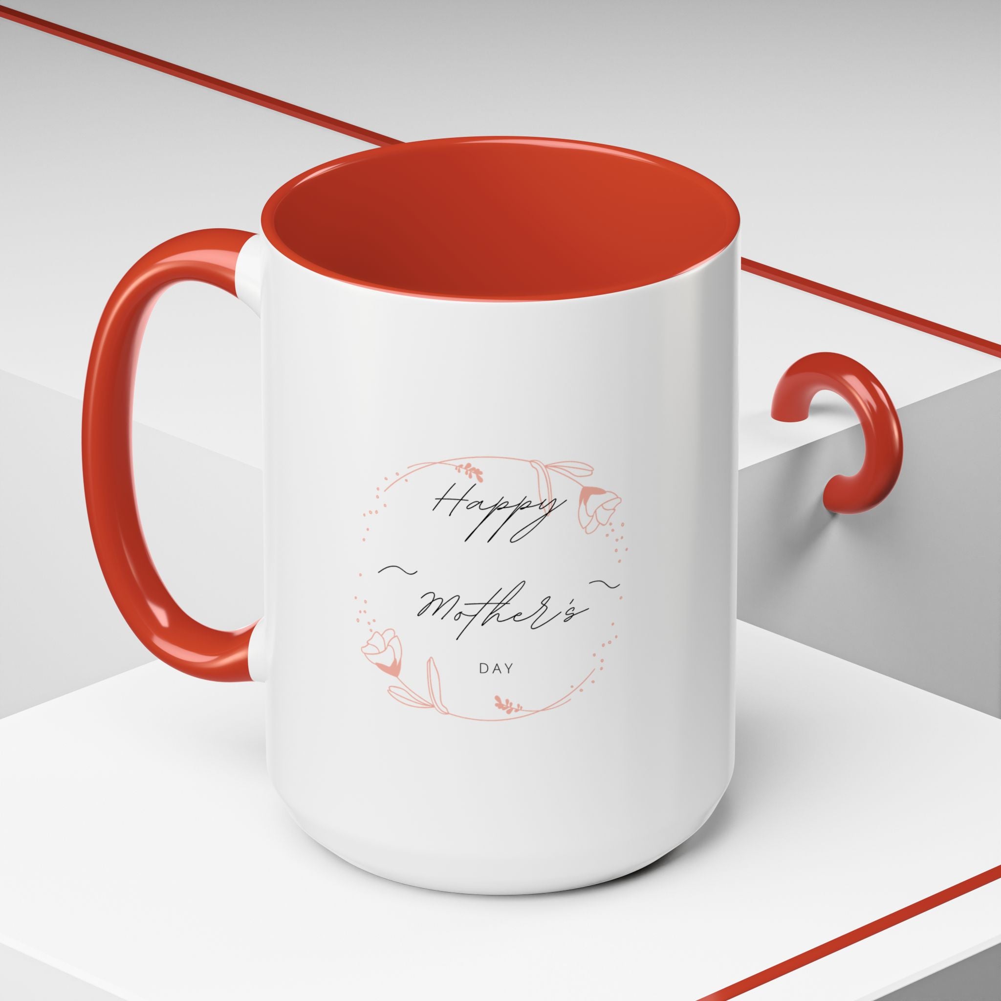 Happy Mom's Day Accent Coffee Mug  11oz & 15oz
