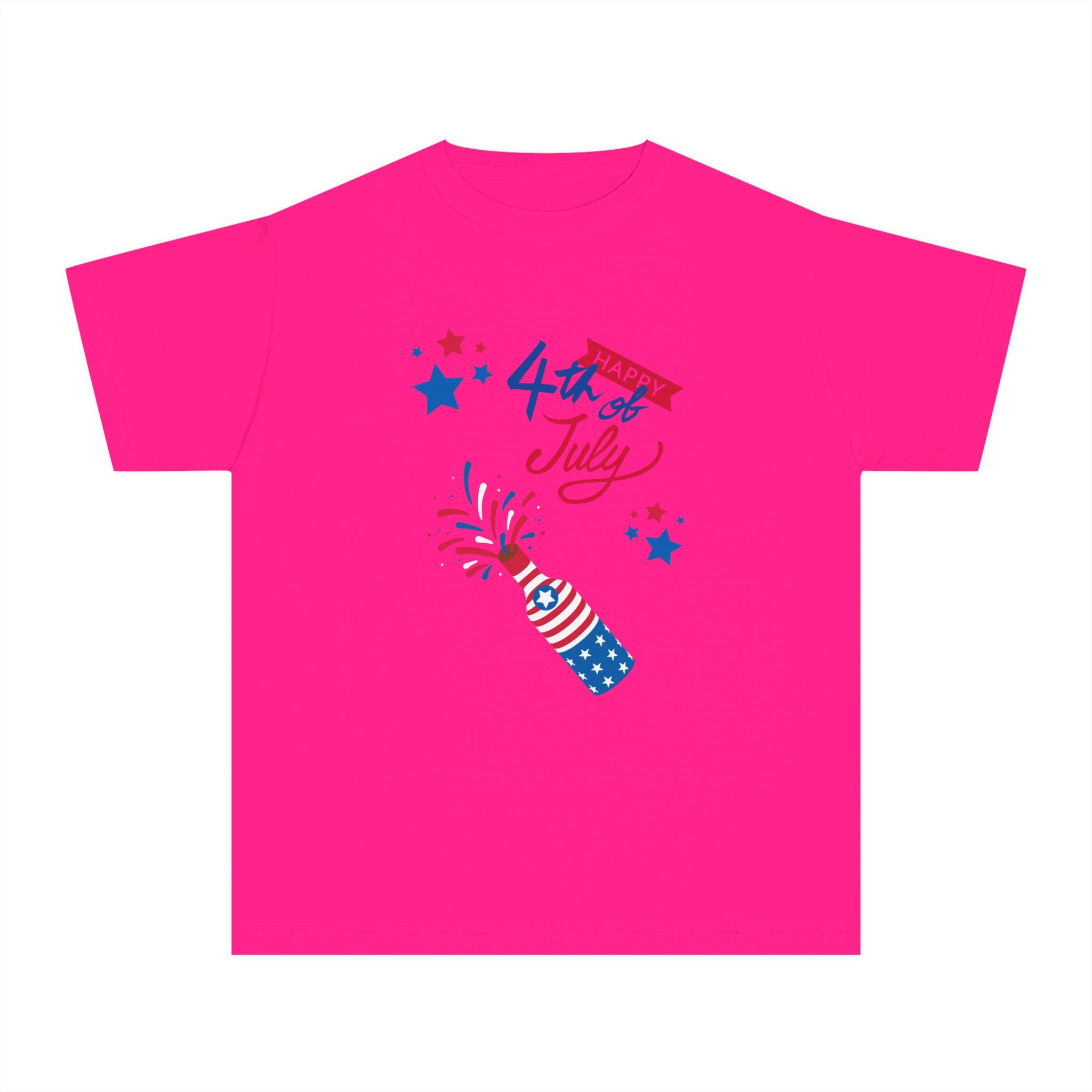 Happy 4th Of July Celebration Youth Midweight Tee