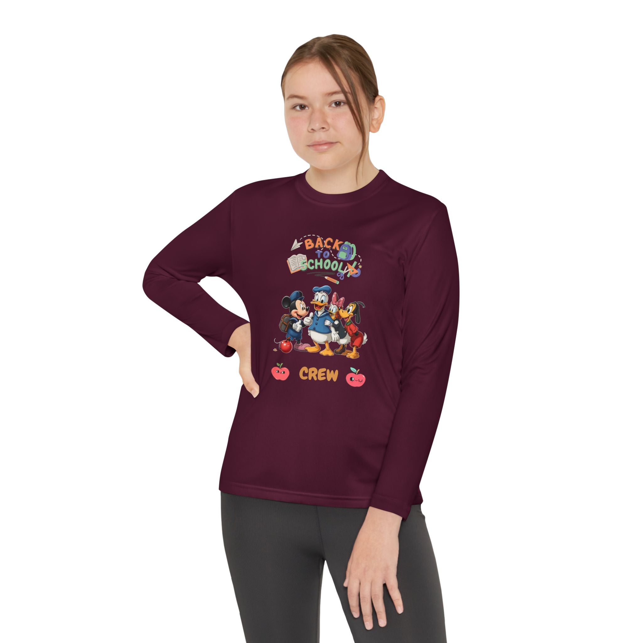 Back to School Crew Youth Long Sleeve Competitor Tee