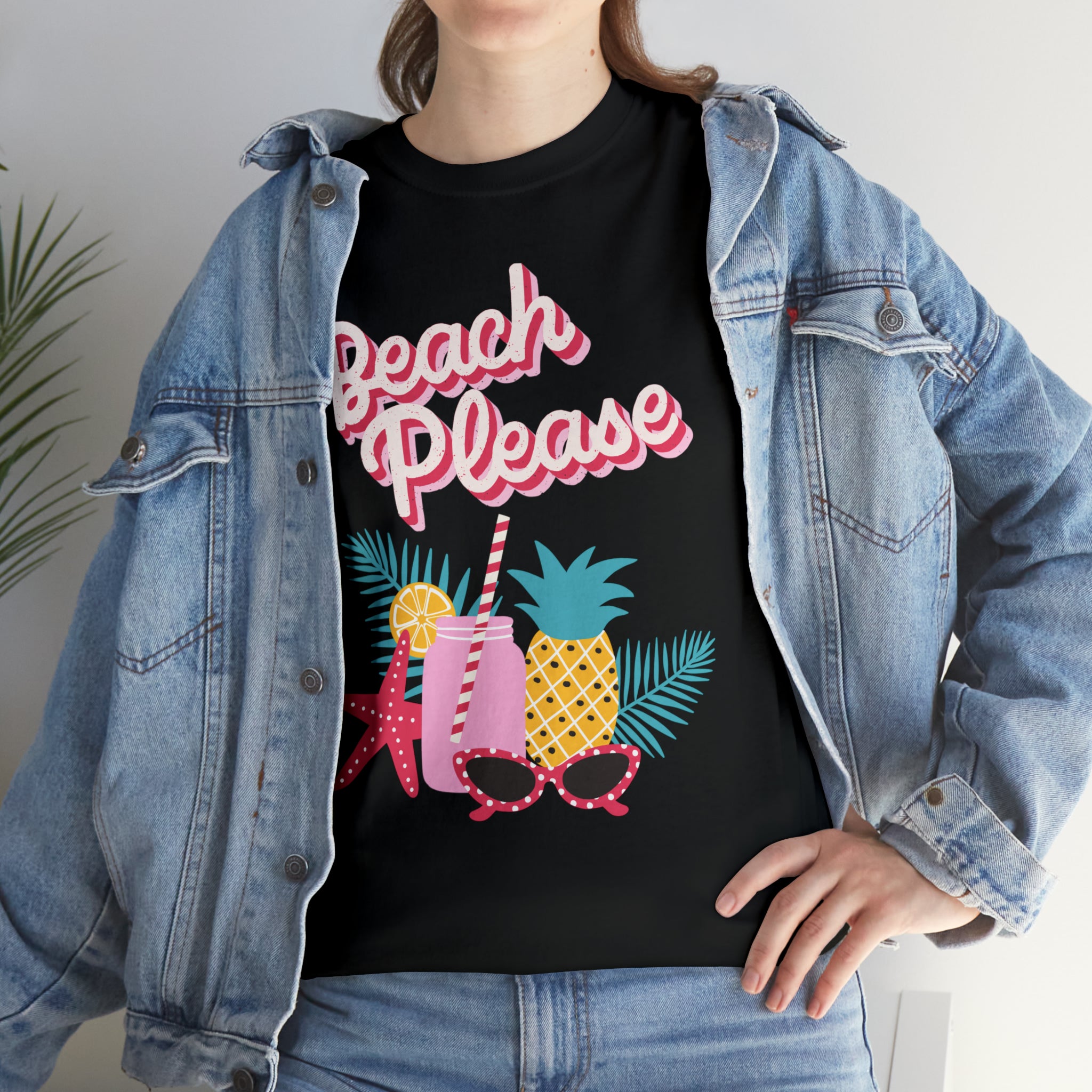 Beach Please Unisex Heavy Cotton Tee