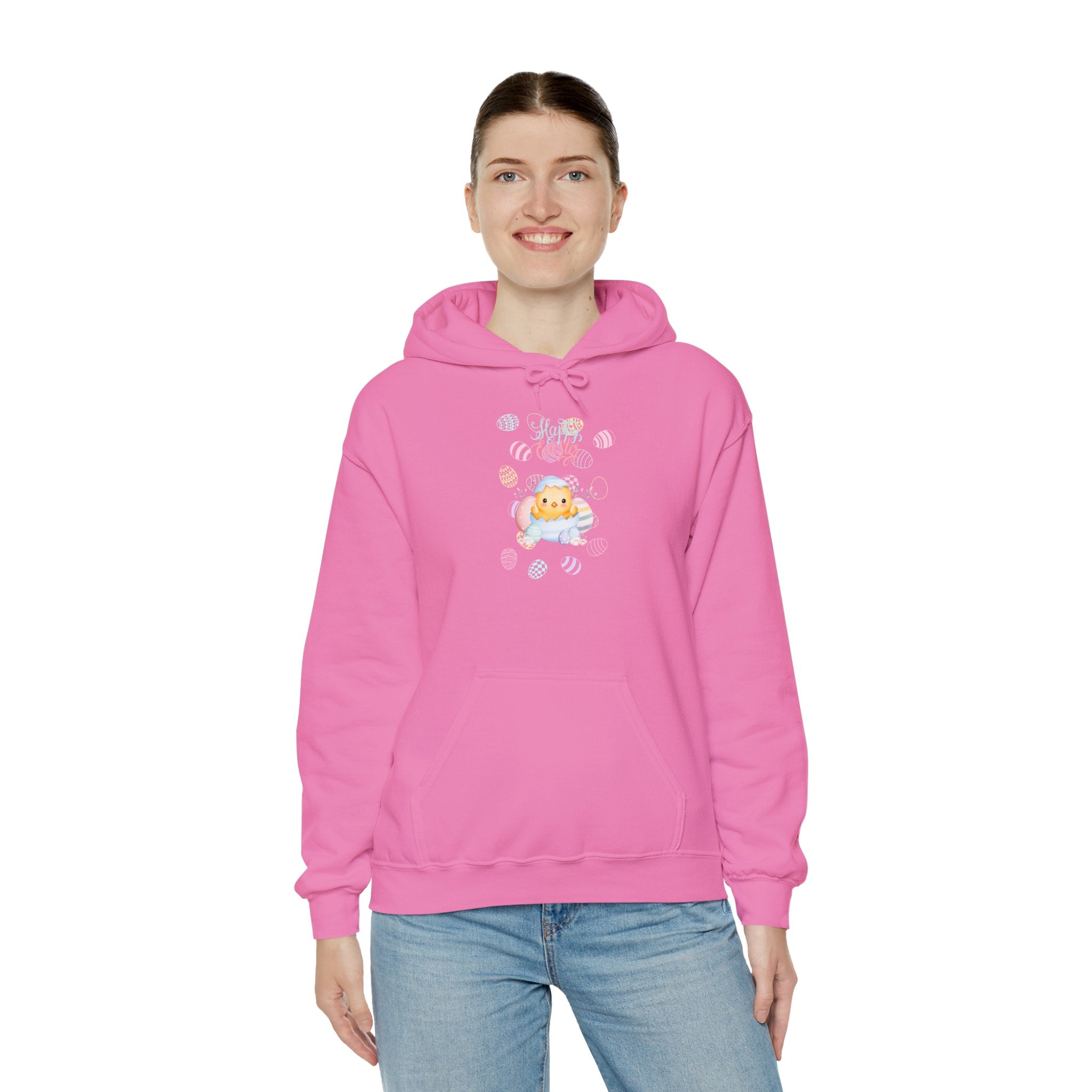 Chick Happy Easter Hooded Sweatshirt