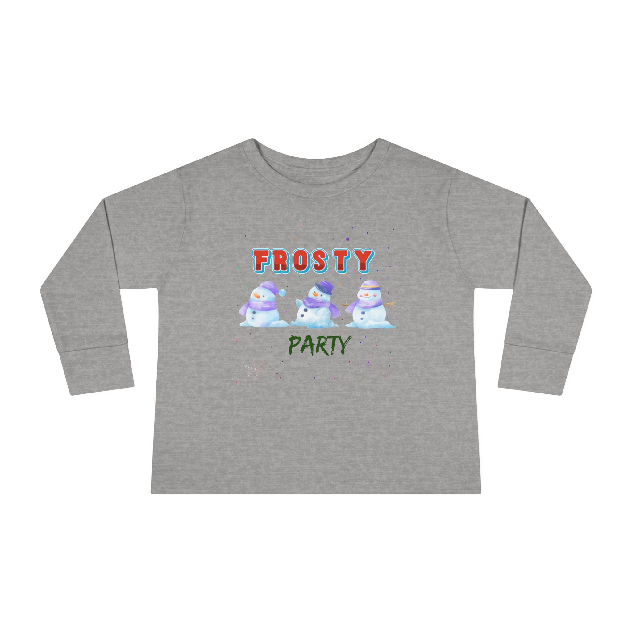 Frosty Party Toddler Long Sleeve Tee