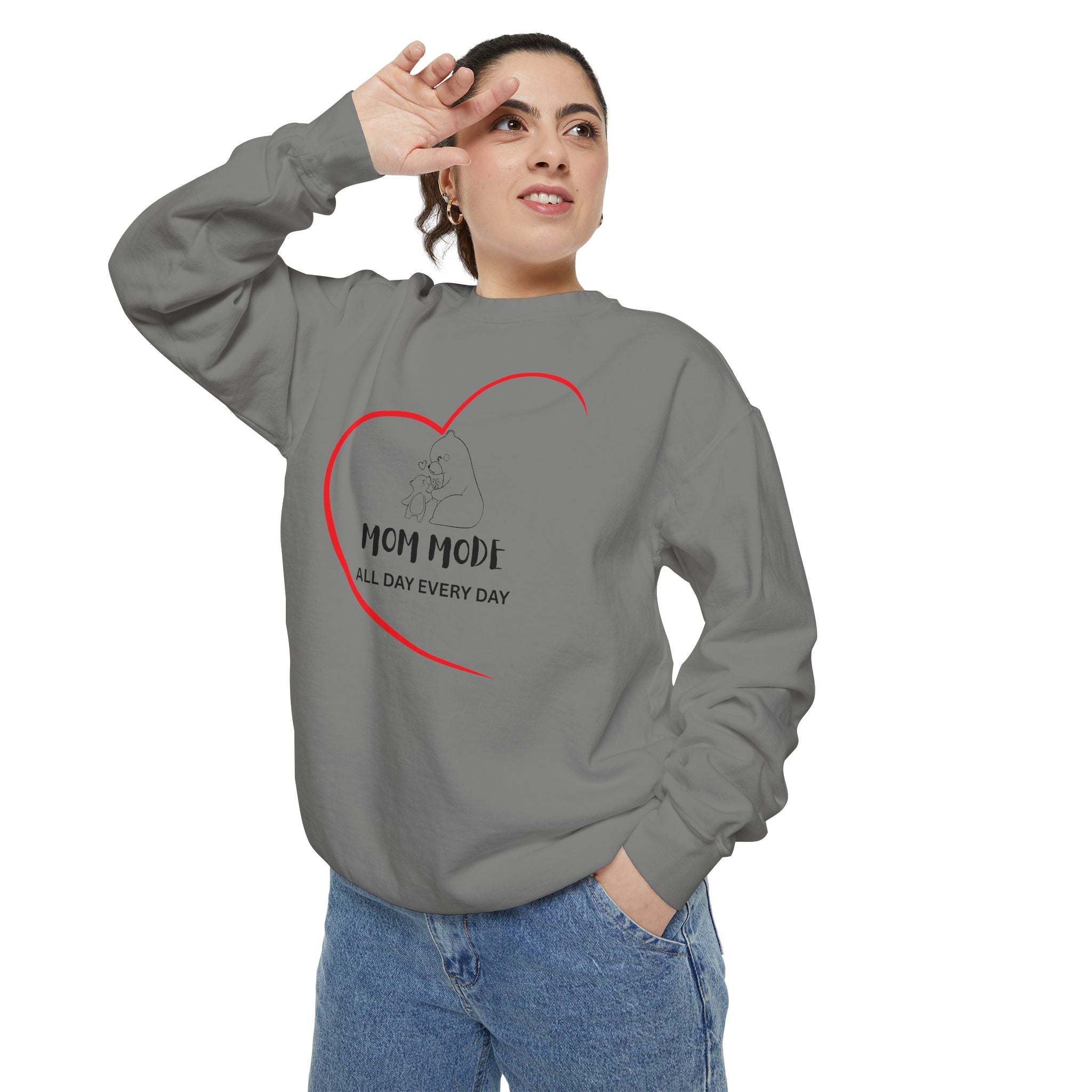 Mom Mode Garment-Dyed Sweatshirt