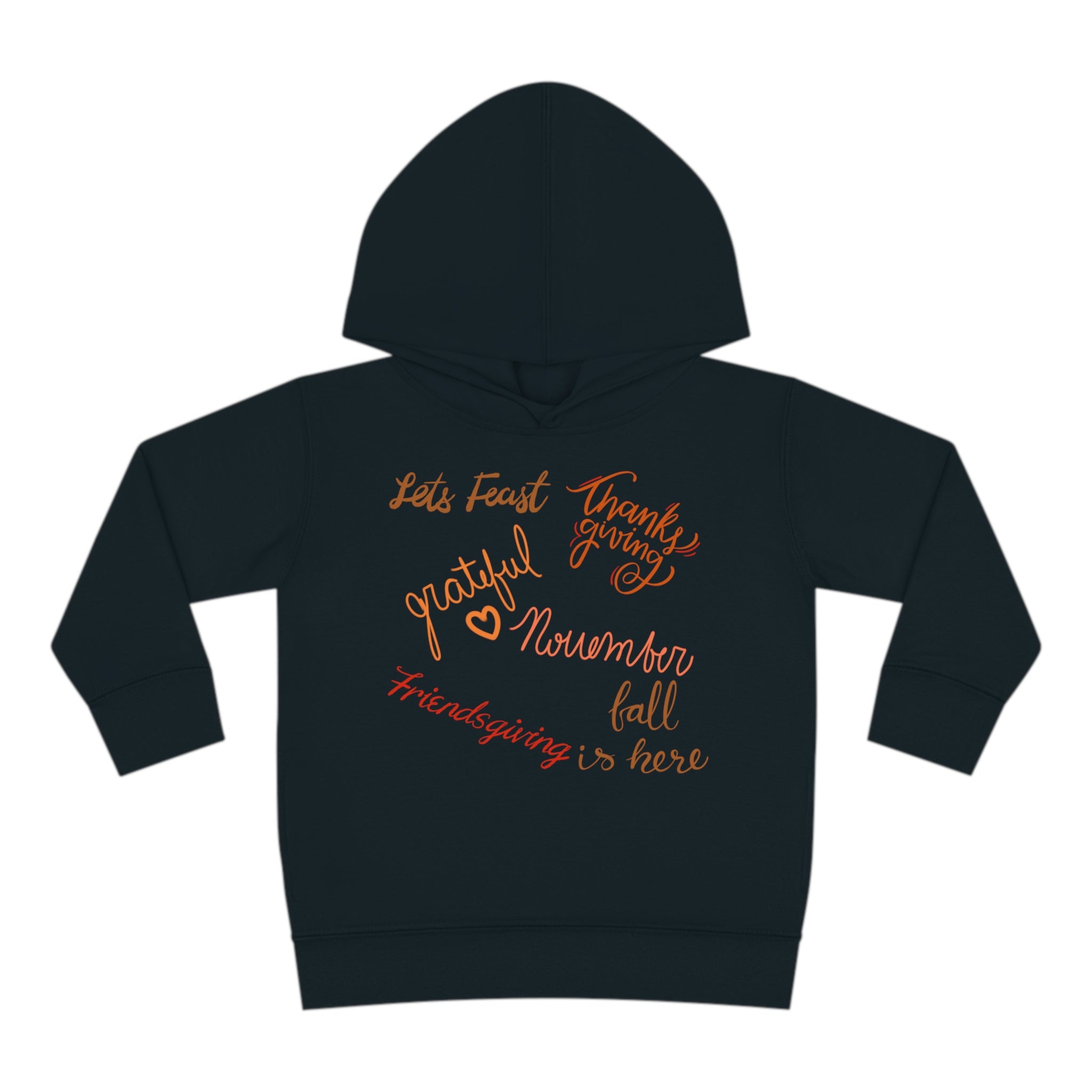 Thanksgiving Season Toddler Pullover Fleece Hoodie