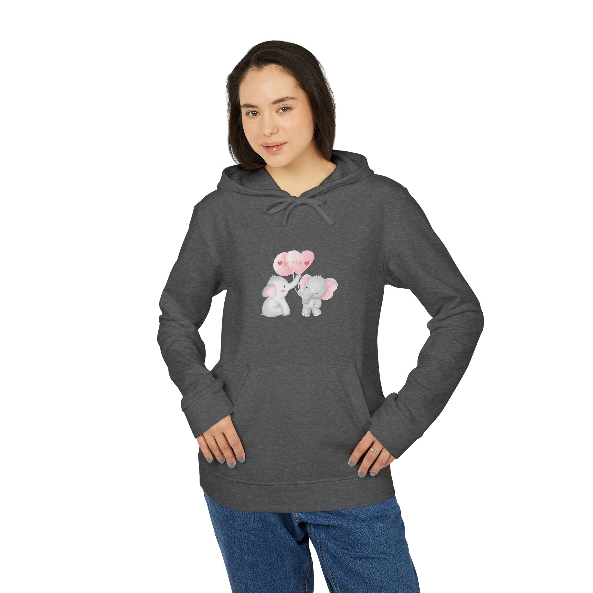 Be Mine Love Adidas Unisex Fleece Hoodie