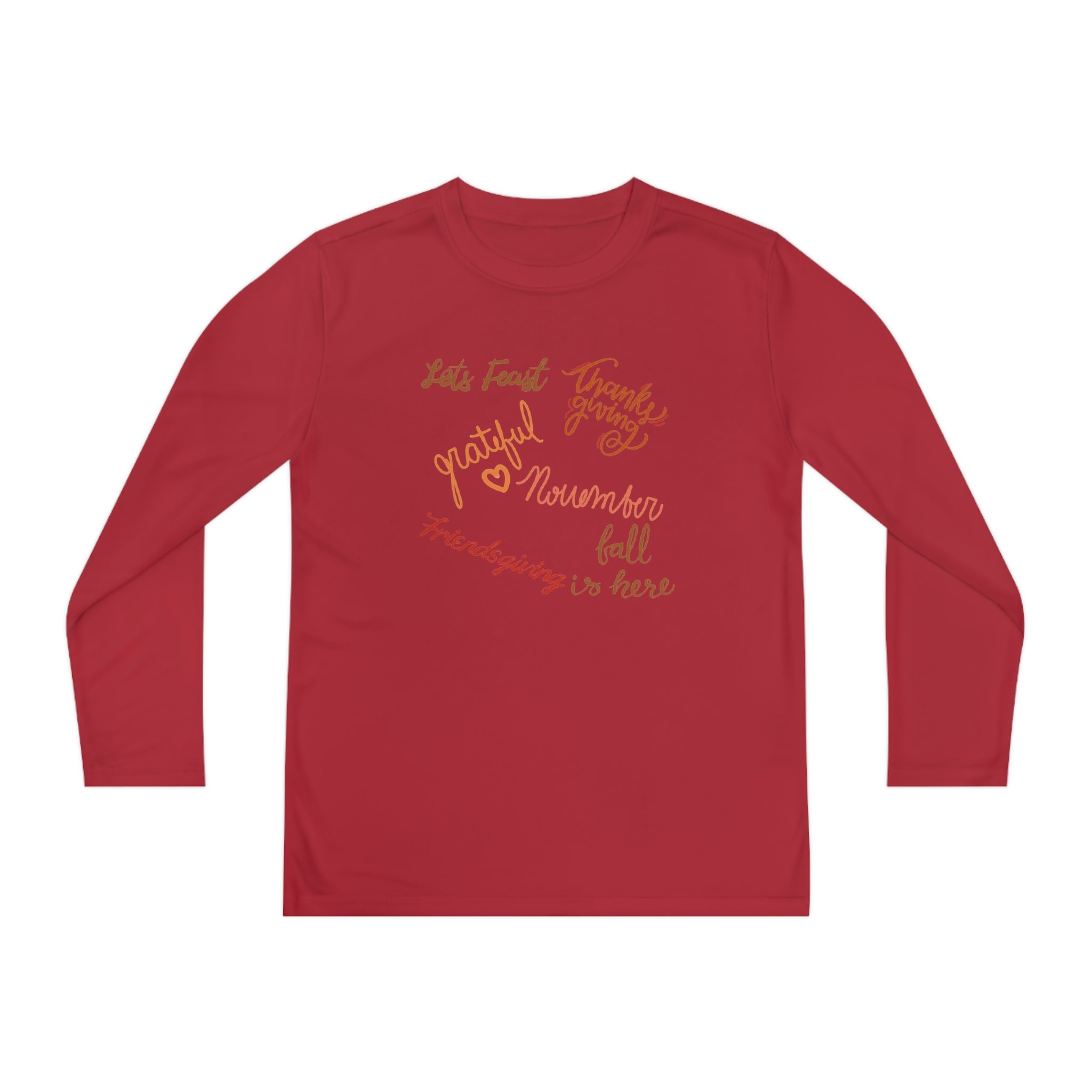 Thanksgiving Season Youth Long Sleeve Competitor Tee