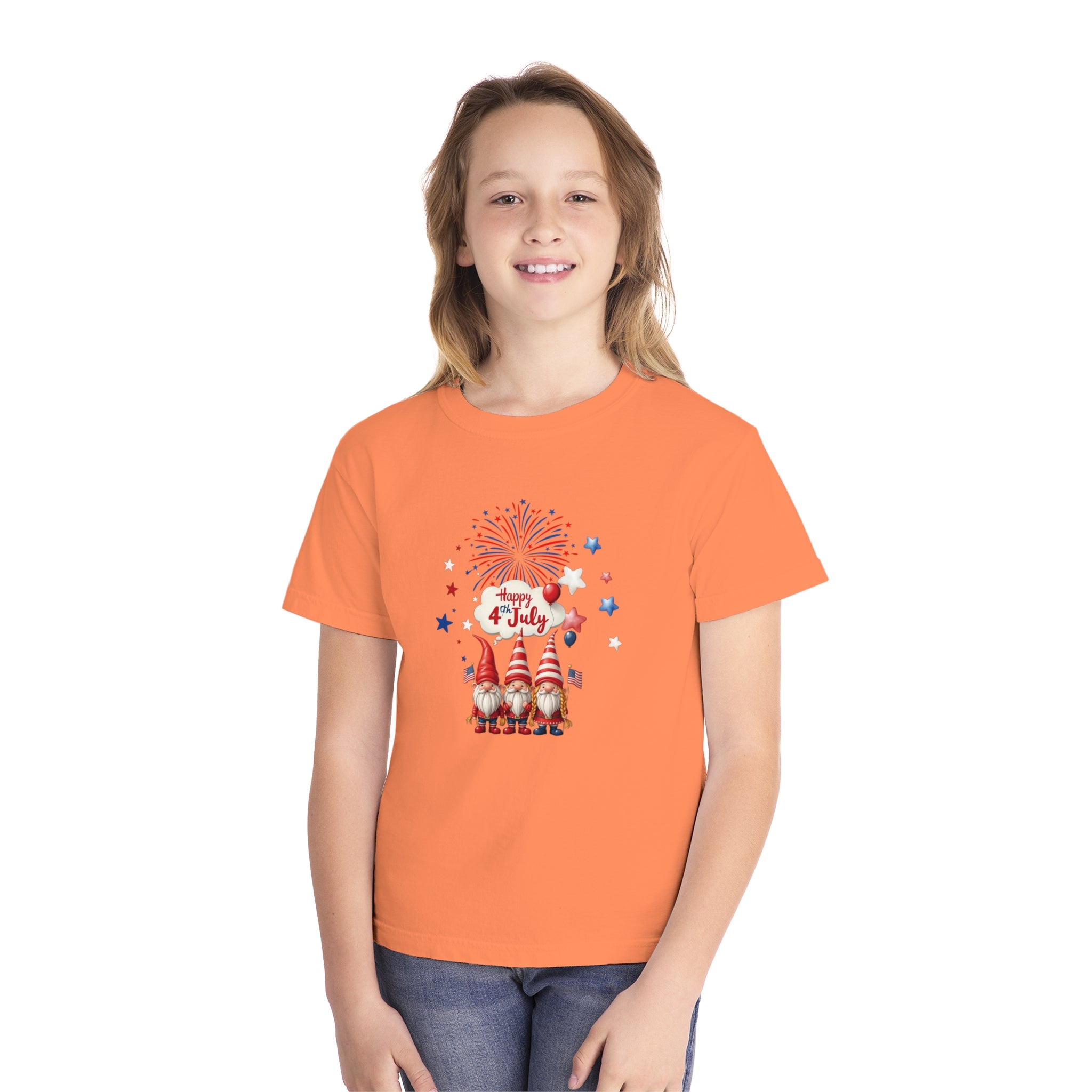 Gnome 4th of July Youth Midweight Tee