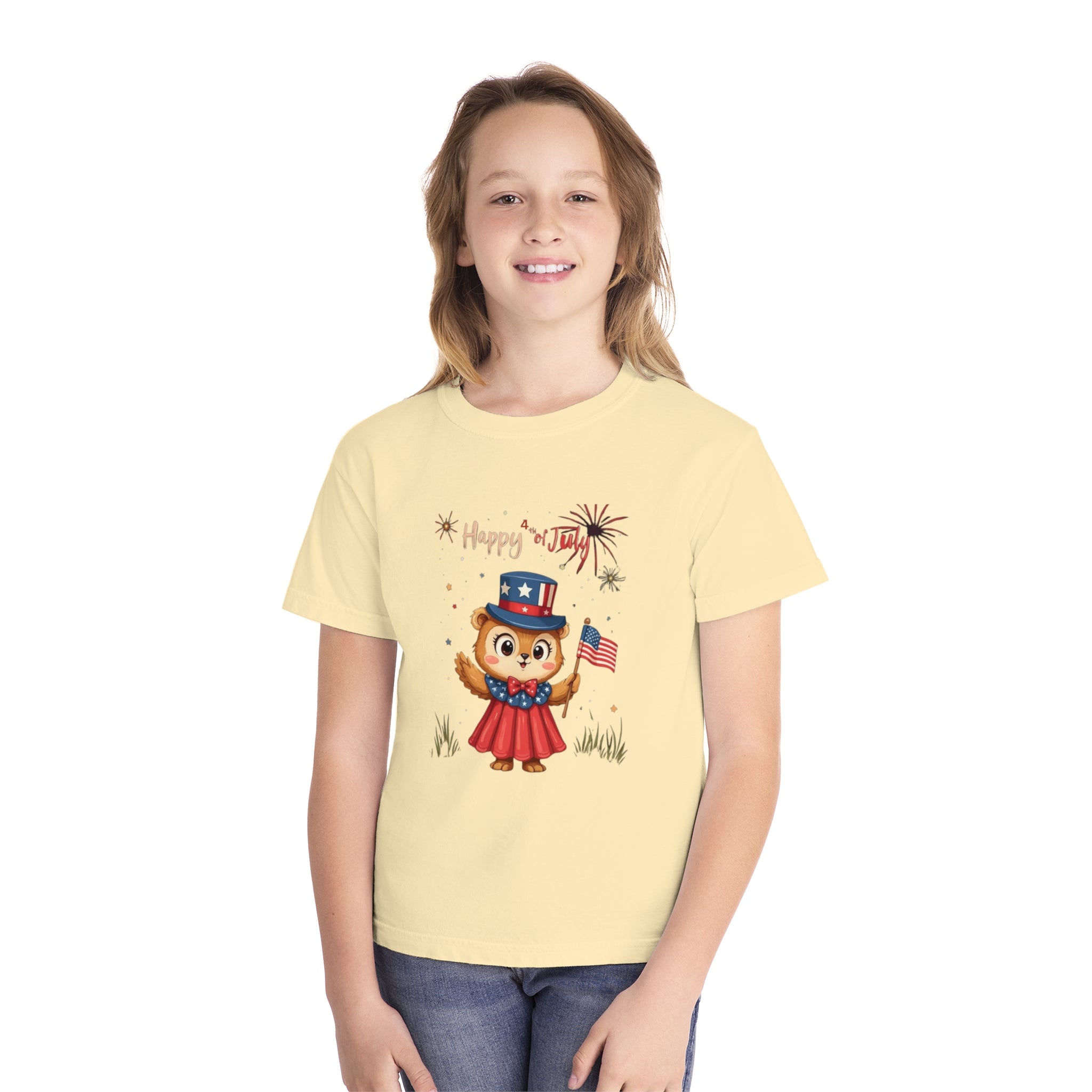 Happy Independence Day Youth Midweight Tee