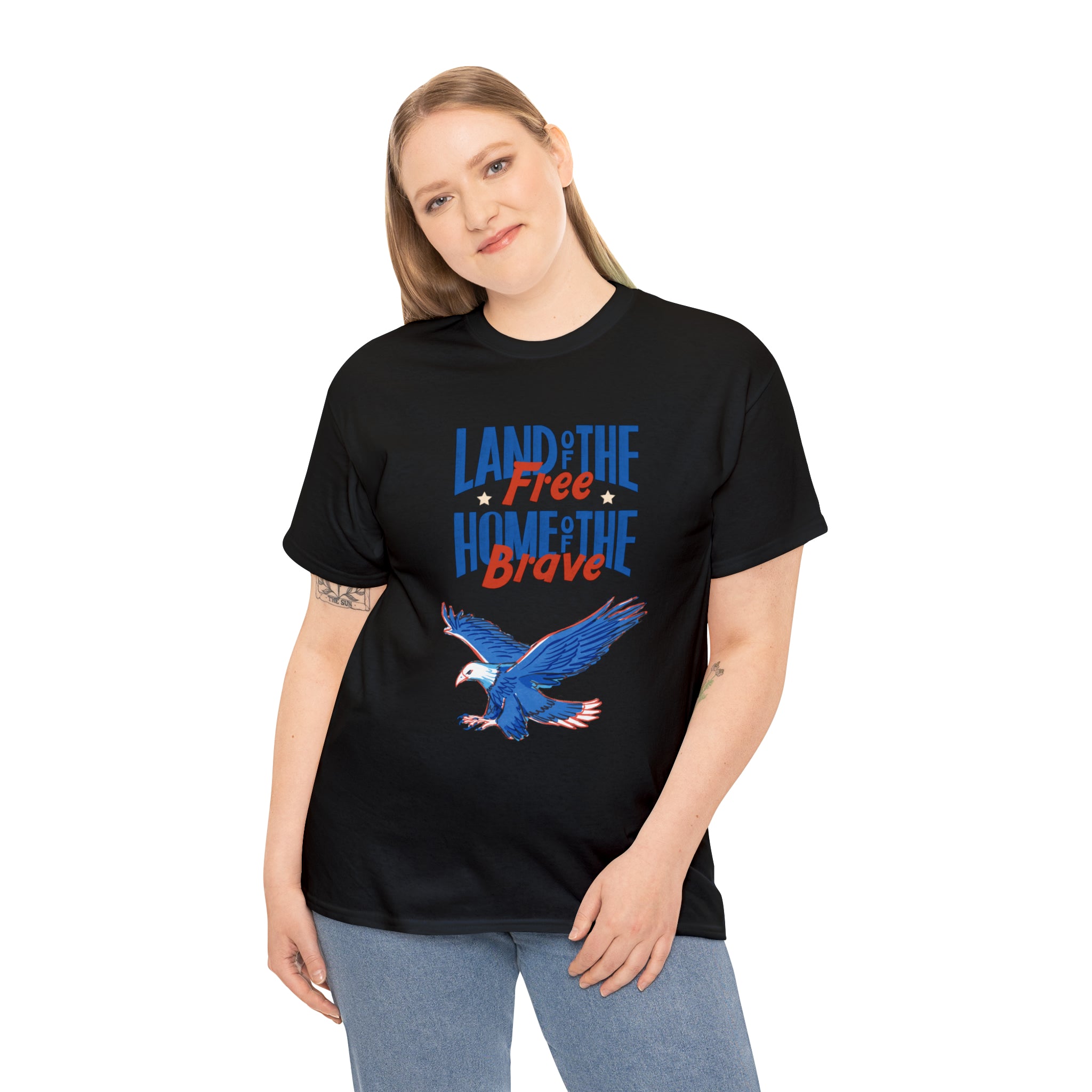 Land Of The Free Home Of The Brave Unisex Heavy Cotton Tee
