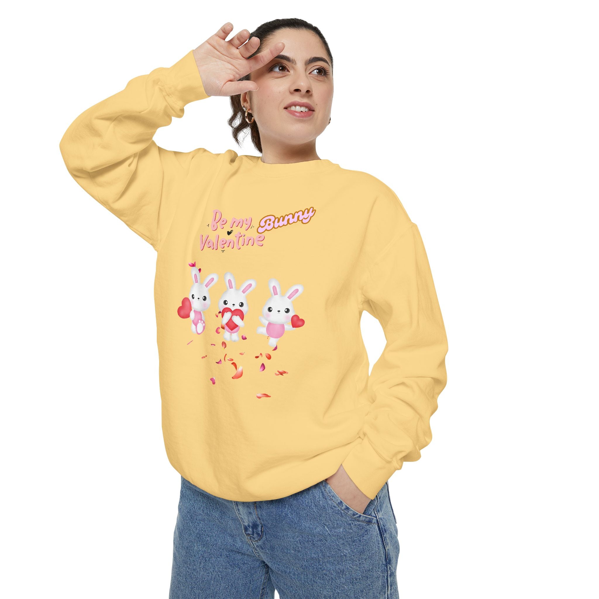 My Bunny Valentine Unisex Garment-Dyed Sweatshirt