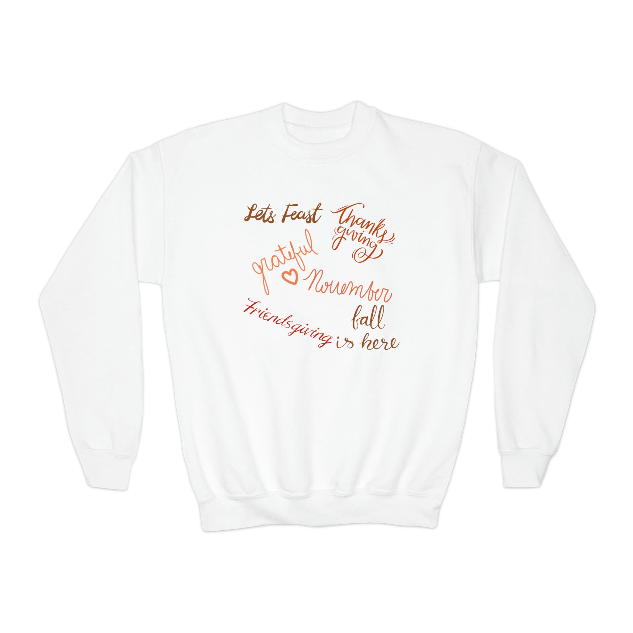 Thanksgiving Season Youth Crewneck Sweatshirt