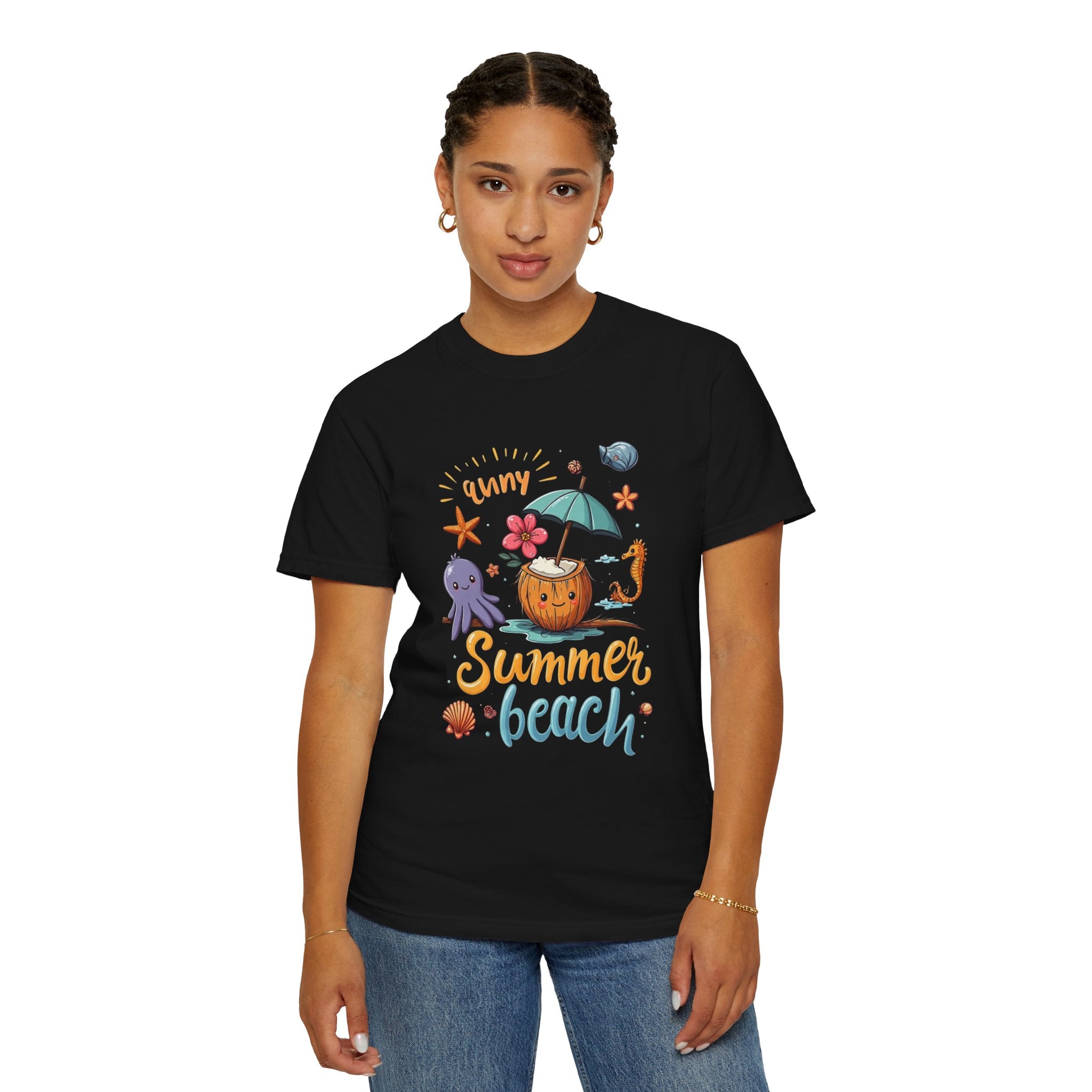 Sunny Summer Beach Fun Unisex T-shirt, Graphic Tee