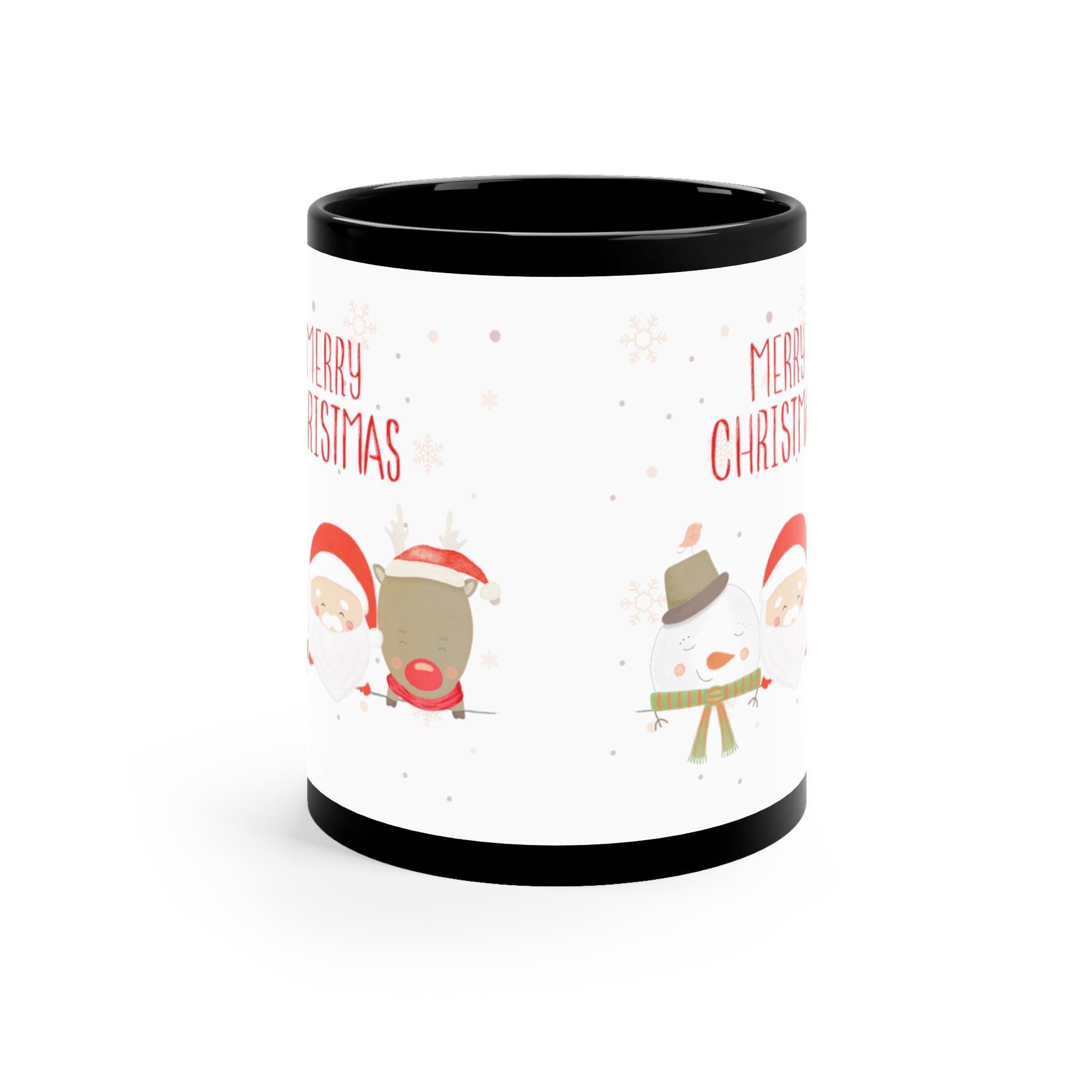 Merry Xmas Crew 11oz Black Mug