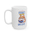Happy Father's Day Big Cat Ceramic Mug, (11oz, 15oz)