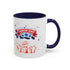 Wish U A Happy Labor Day Accent Coffee Mug (11, 15oz)