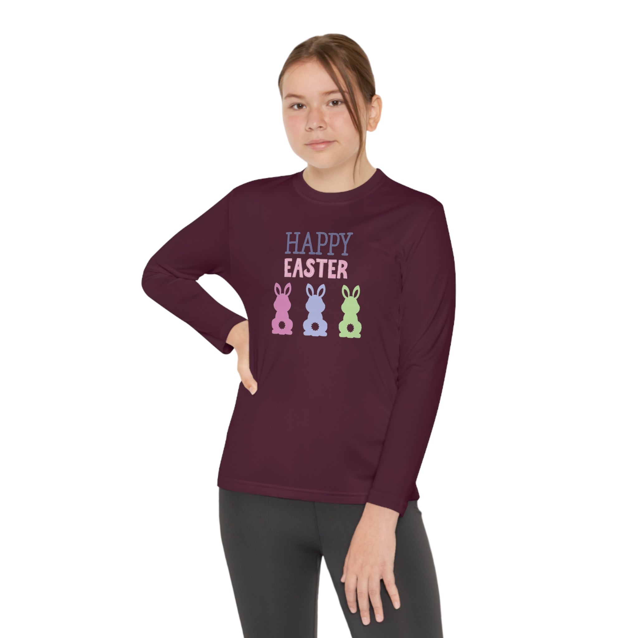 Have A Bunny-tastic Easter Youth Long Sleeve Competitor Tee
