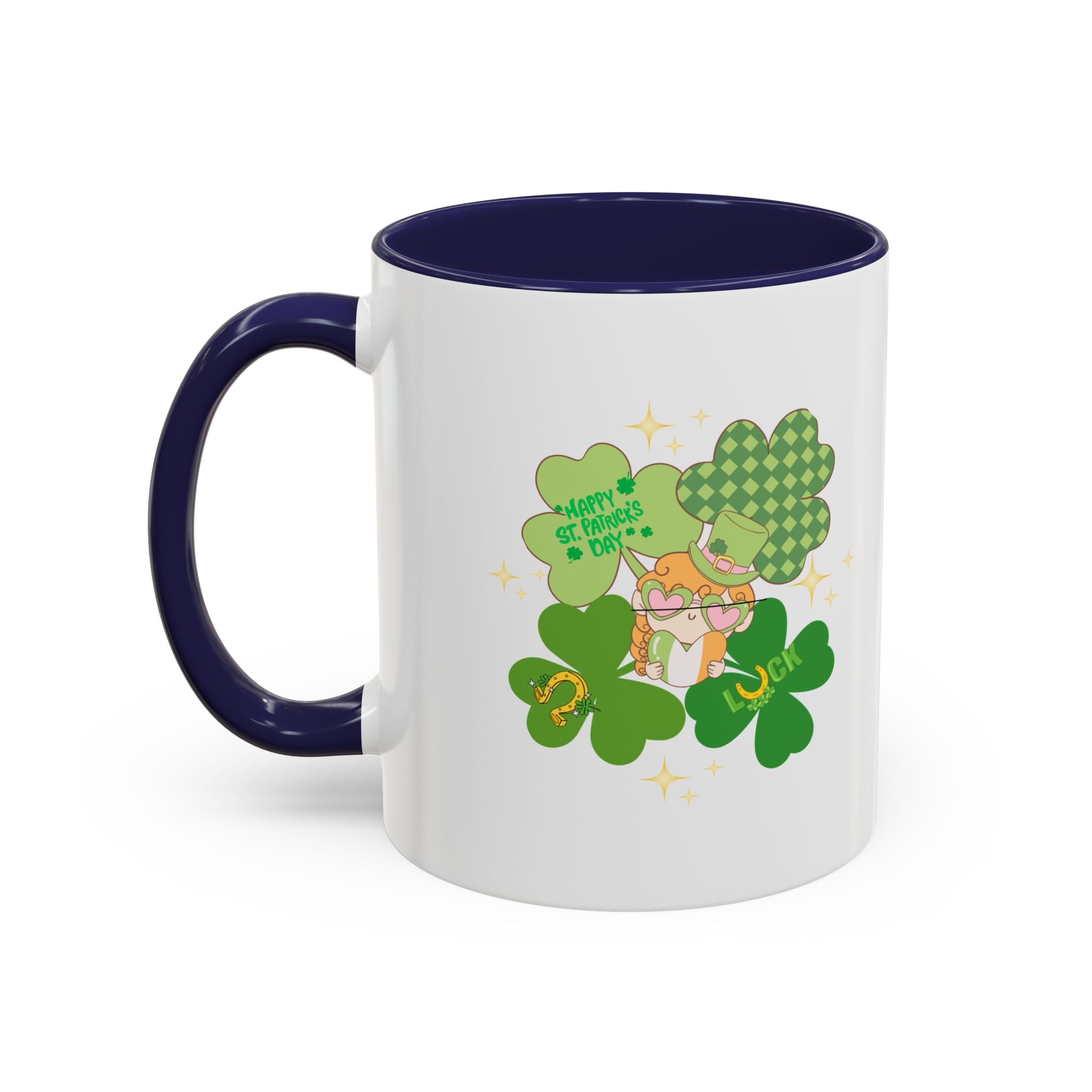 Retro St. Paddy's Day Accent Coffee Mug - 11oz & 15oz