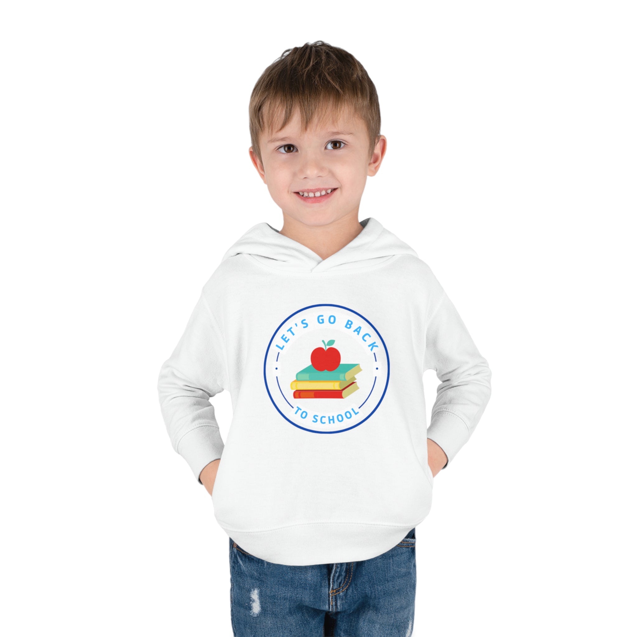 Let's Go Back To School Toddler Pullover Fleece Hoodie