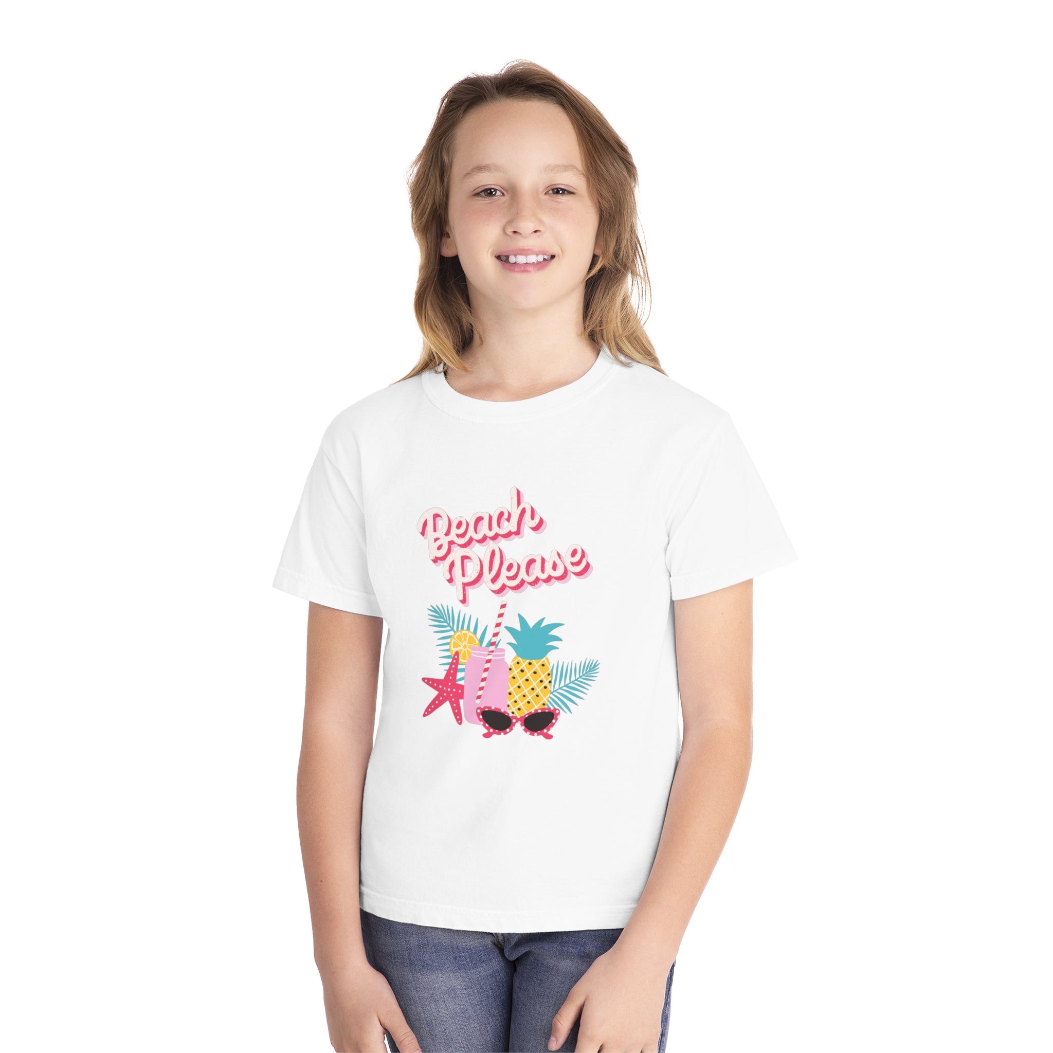 Beach Please Youth Midweight Tee