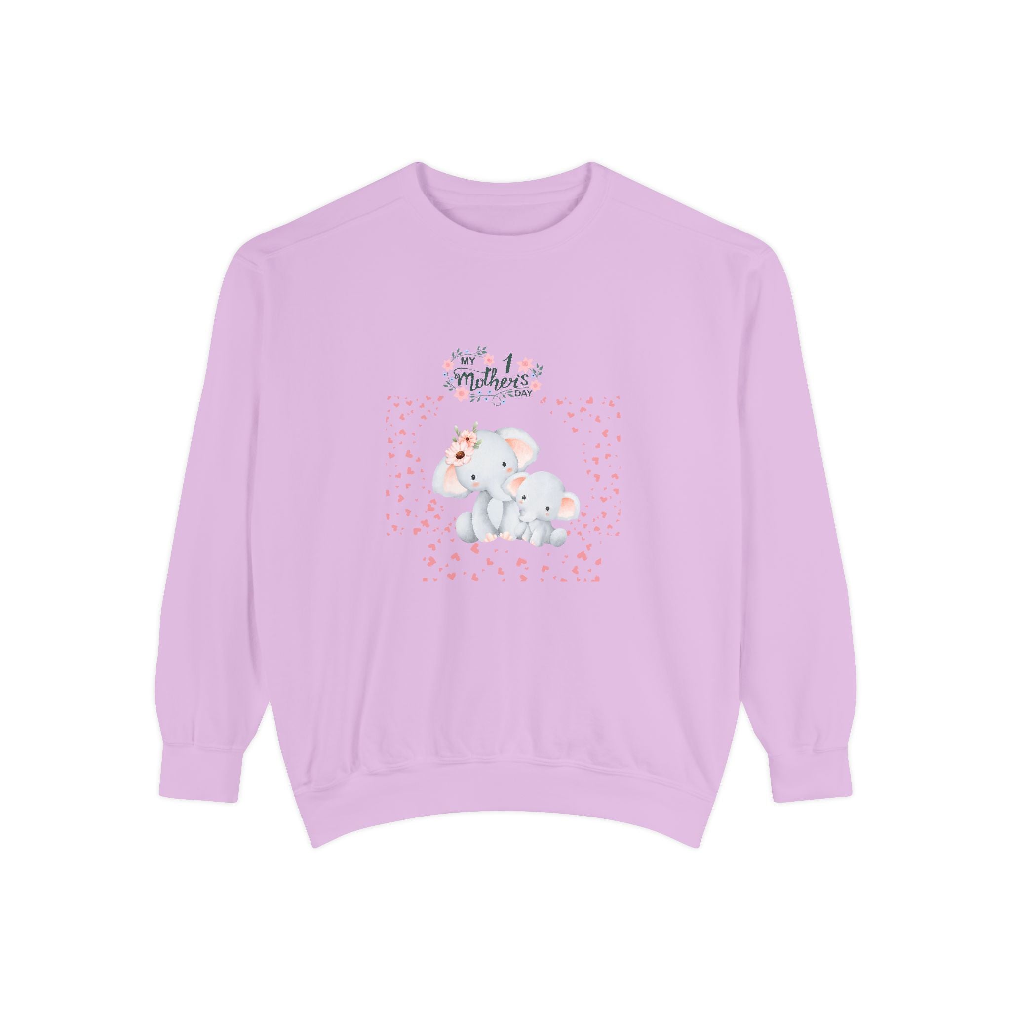 My 1st Mother's Day Sweatshirt Unisex Garment-Dyed
