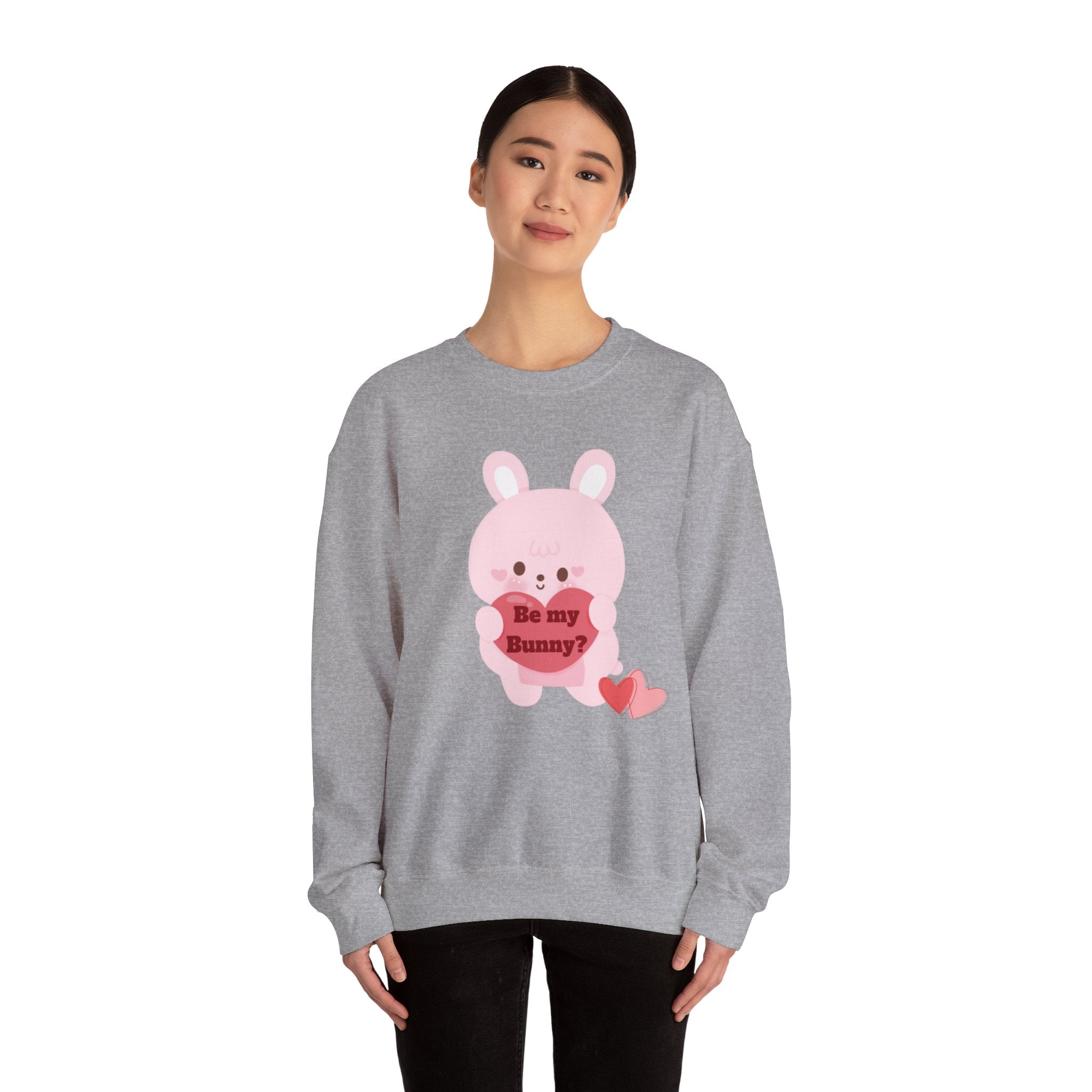 V-Day Bunny Unisex Heavy Blend™ Crewneck Sweatshirt