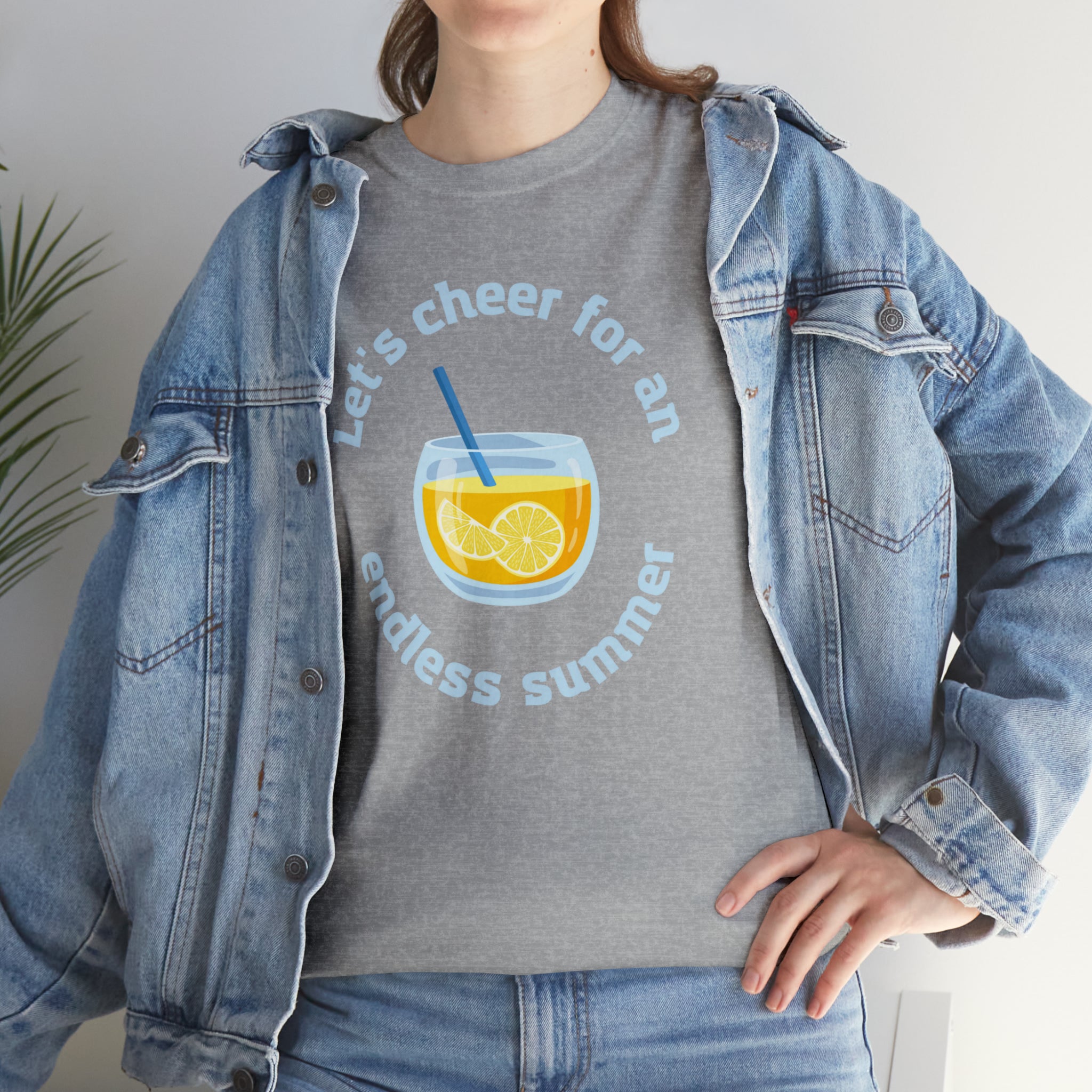 Let's Cheer For An Endless Summer Unisex Heavy Cotton Tee